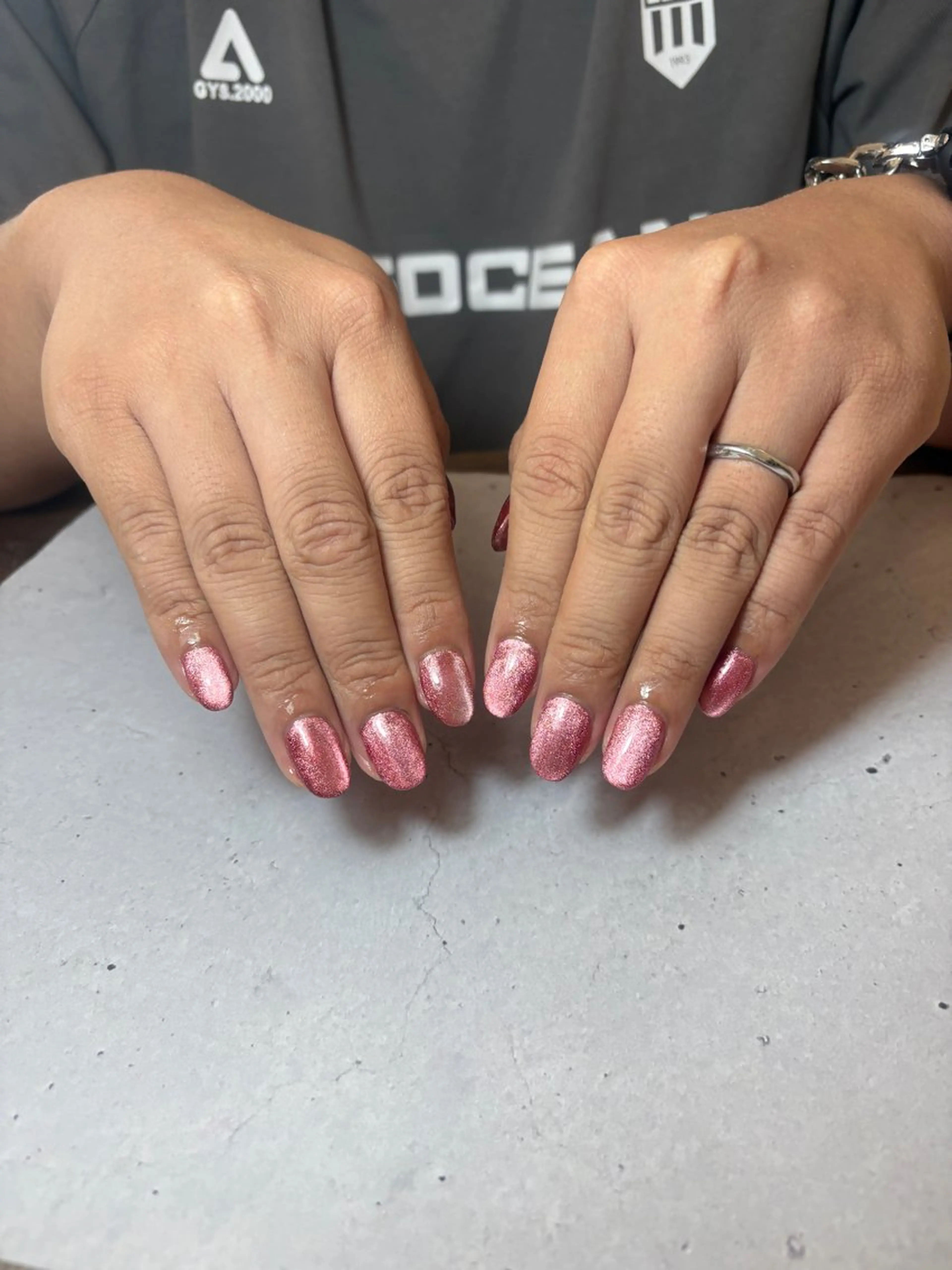 ネイル マグネットネイル Lamer 理心のネイルデザイン