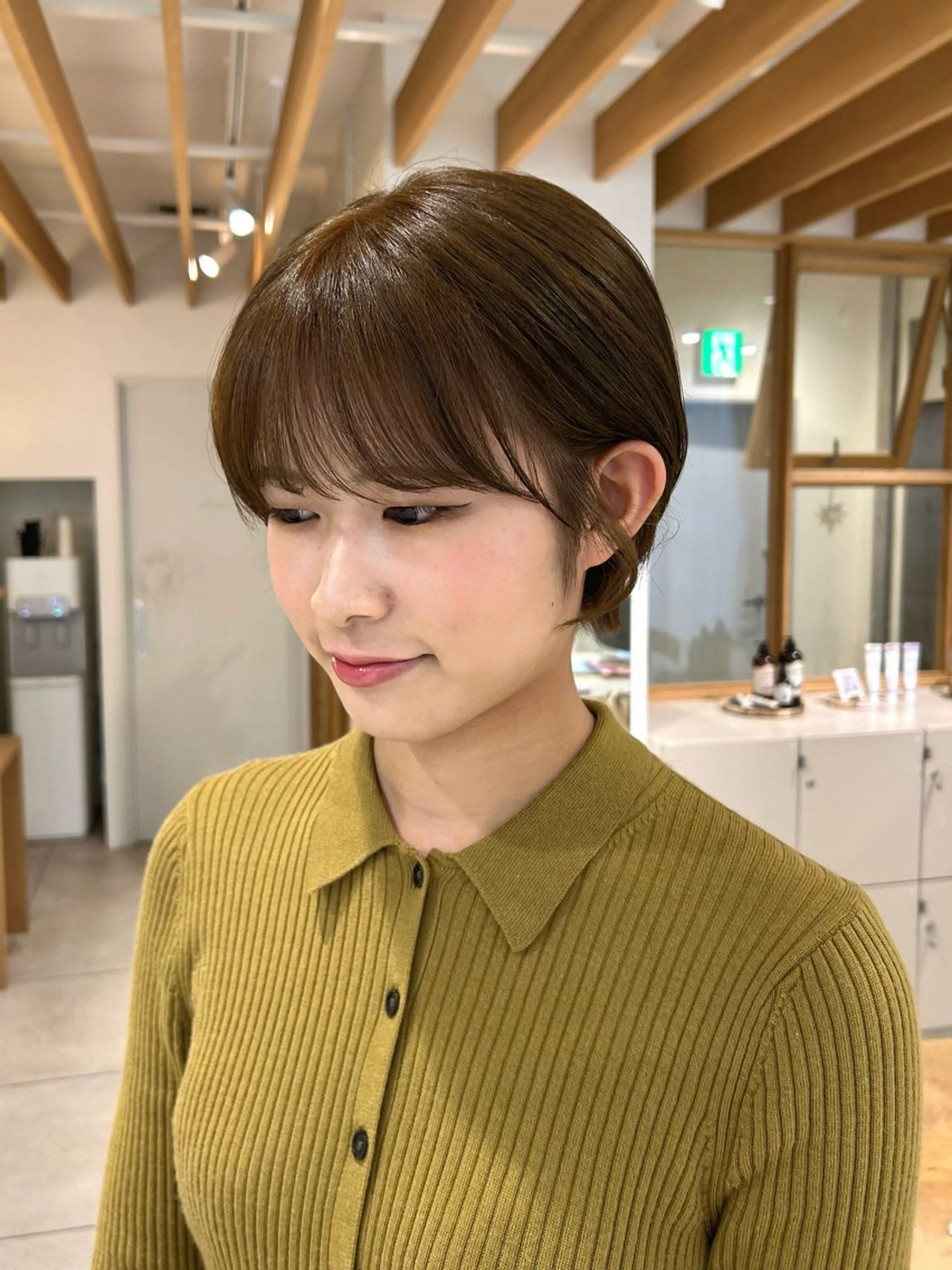 ショート カラー ヘアカラー トリートメント 矢場町/酸性ストレー ト/ボブパーマのヘアスタイル