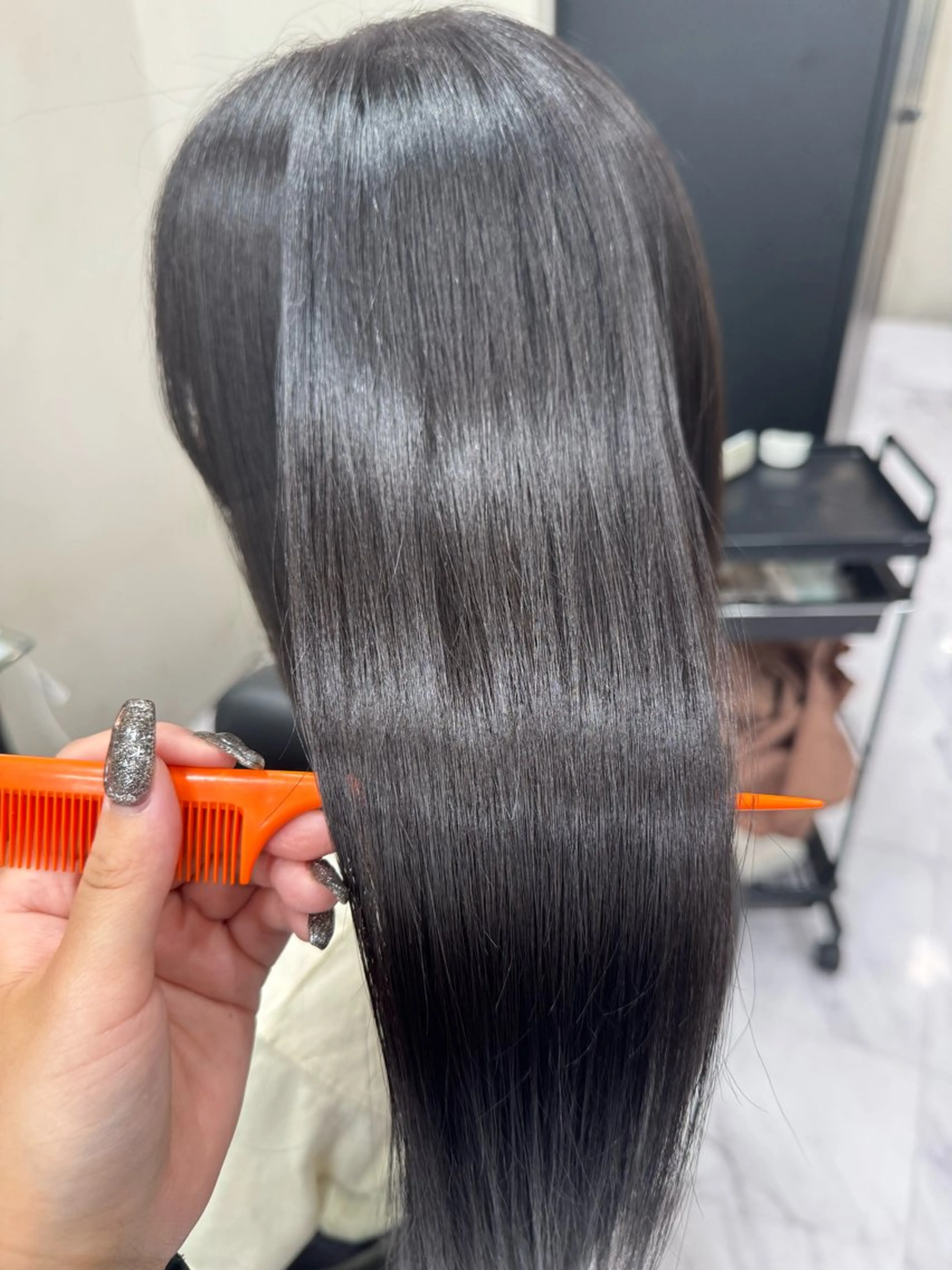 セミロング カラー 髪質改善 カット ヘアカラー トリートメント 🐥くまがい💛 ダブルカラー／パーマのヘアスタイル