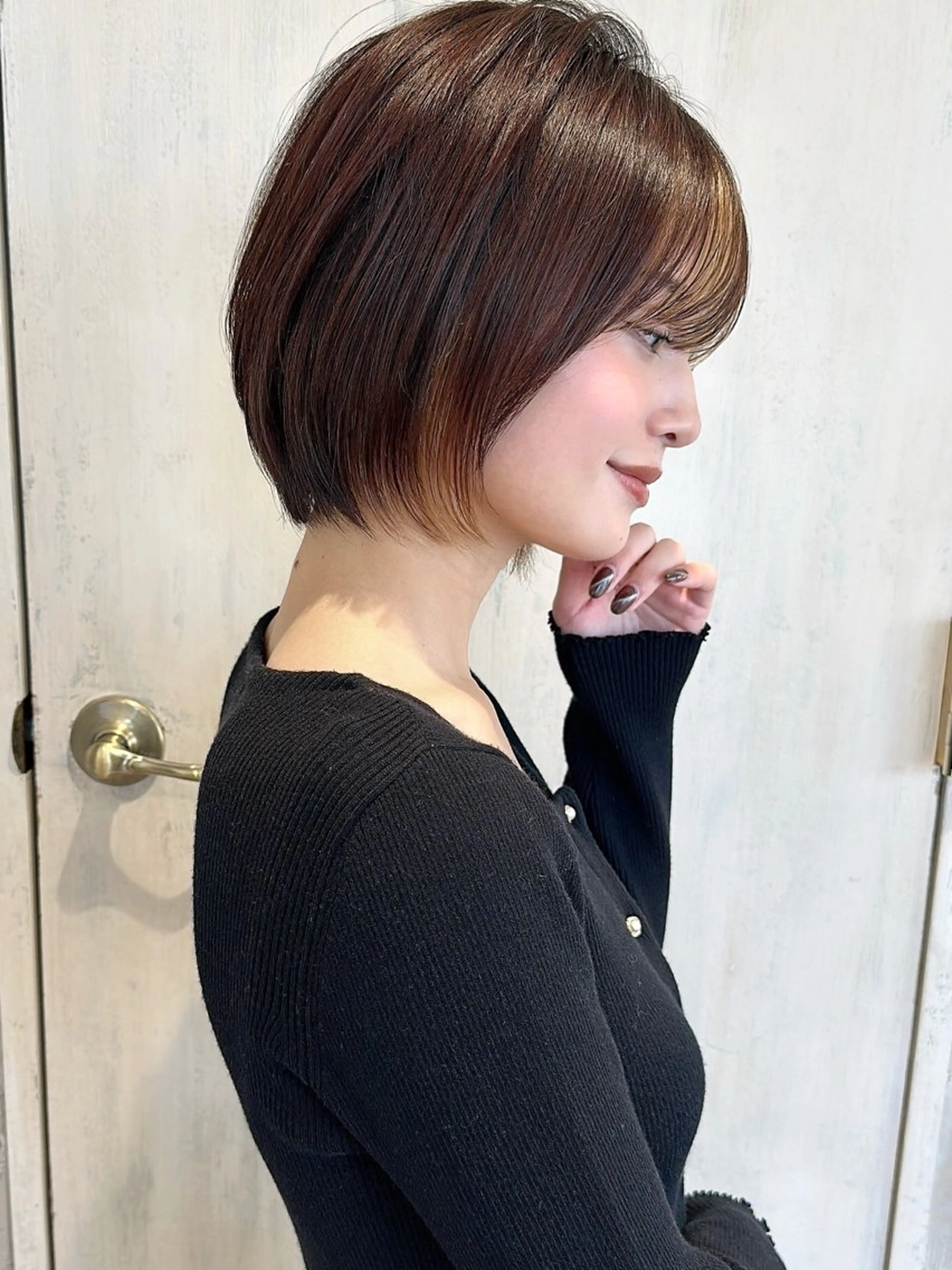 ショート カラー パーマ ショートボブ ボブ ショートヘア カット ヘアカラー トリートメント ショート、ボブの神✨ 峯朋也✂︎✨のヘアスタイル