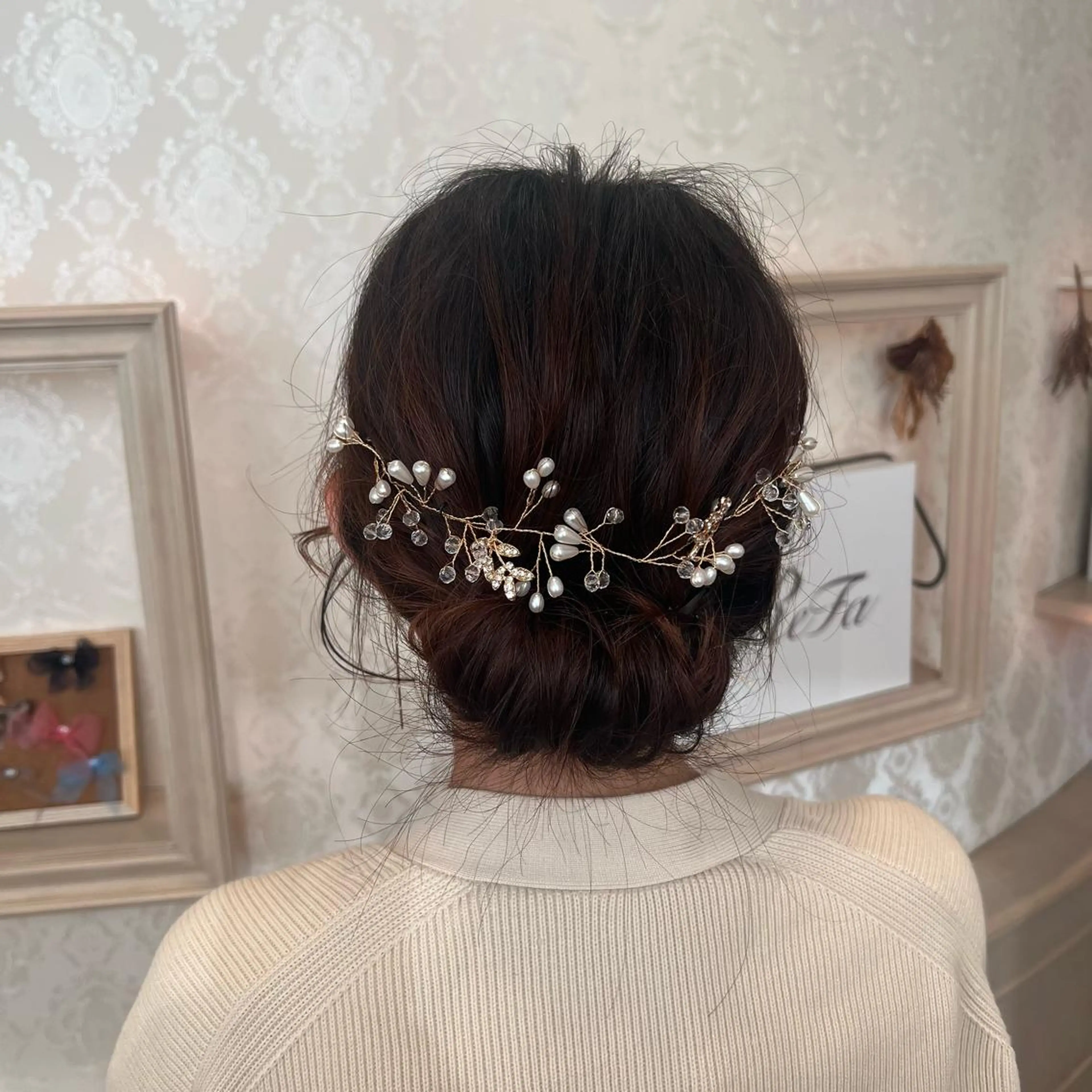 セミロング ヘアアレンジ ヘアセット SALOWIN川崎WEST店所属・🌷川崎/アレンジ/ 暖色ボブ/コトネ🌷のヘアスタイル