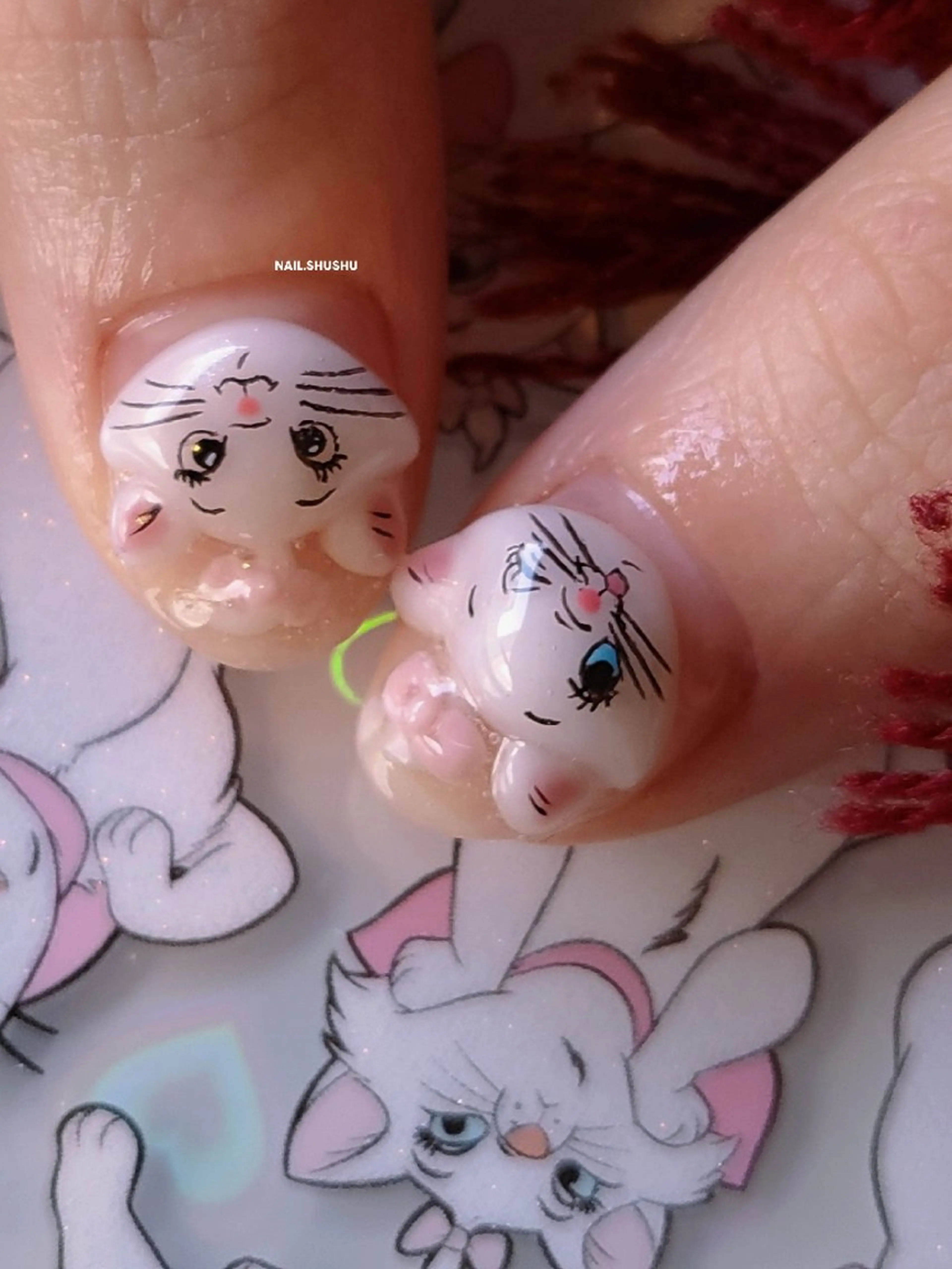 ネイル ハンドネイル 3dパーツ/流行り 👧shushu❤️のネイルデザイン