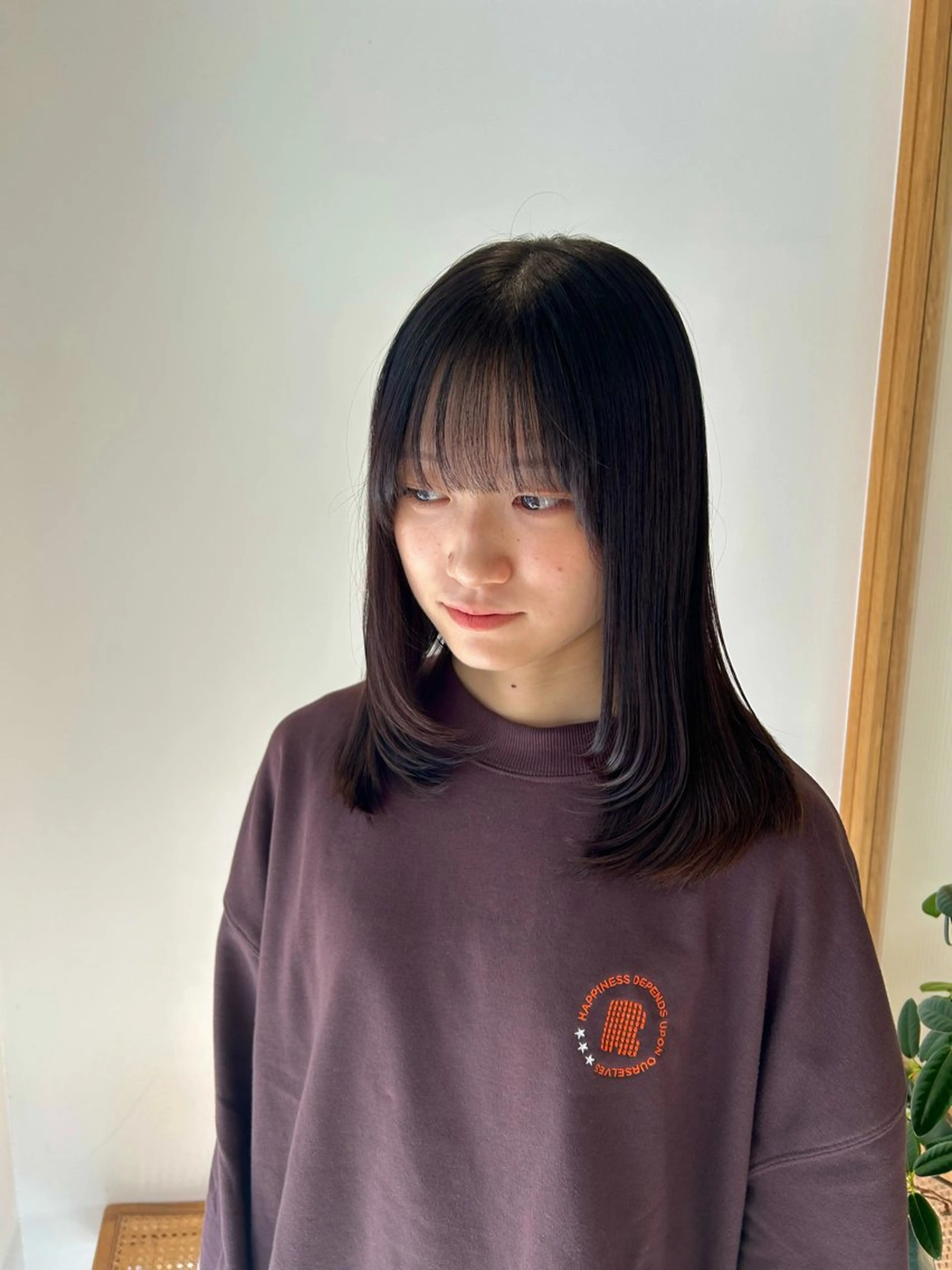 ミディアム knock な お 烏丸御池のヘアスタイル