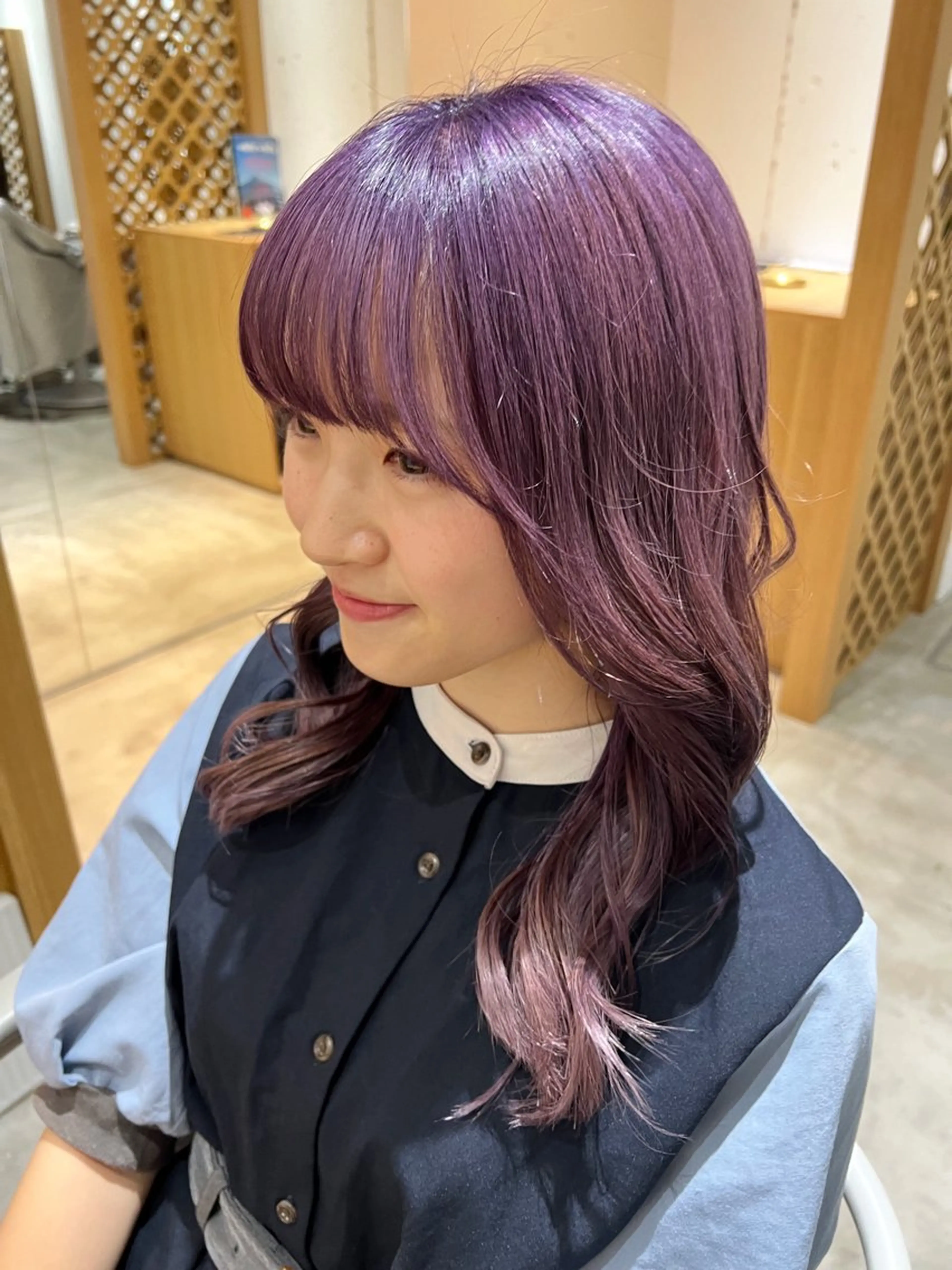 ロング 色落ち可愛い艶ハイト ーン🧊AZUKIのヘアスタイル