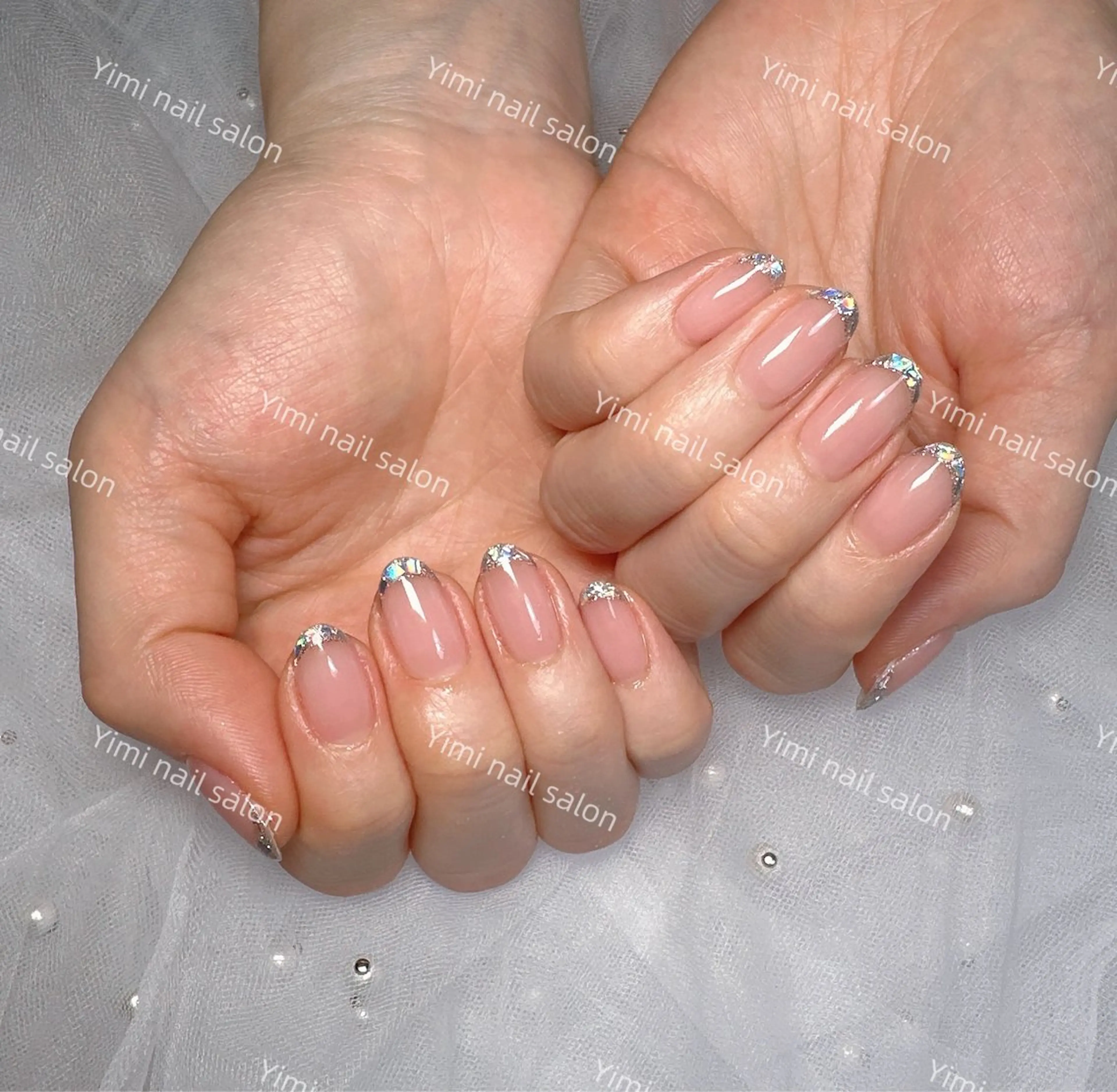 ネイル Yumi ジェル& チップ長さだしのネイルデザイン