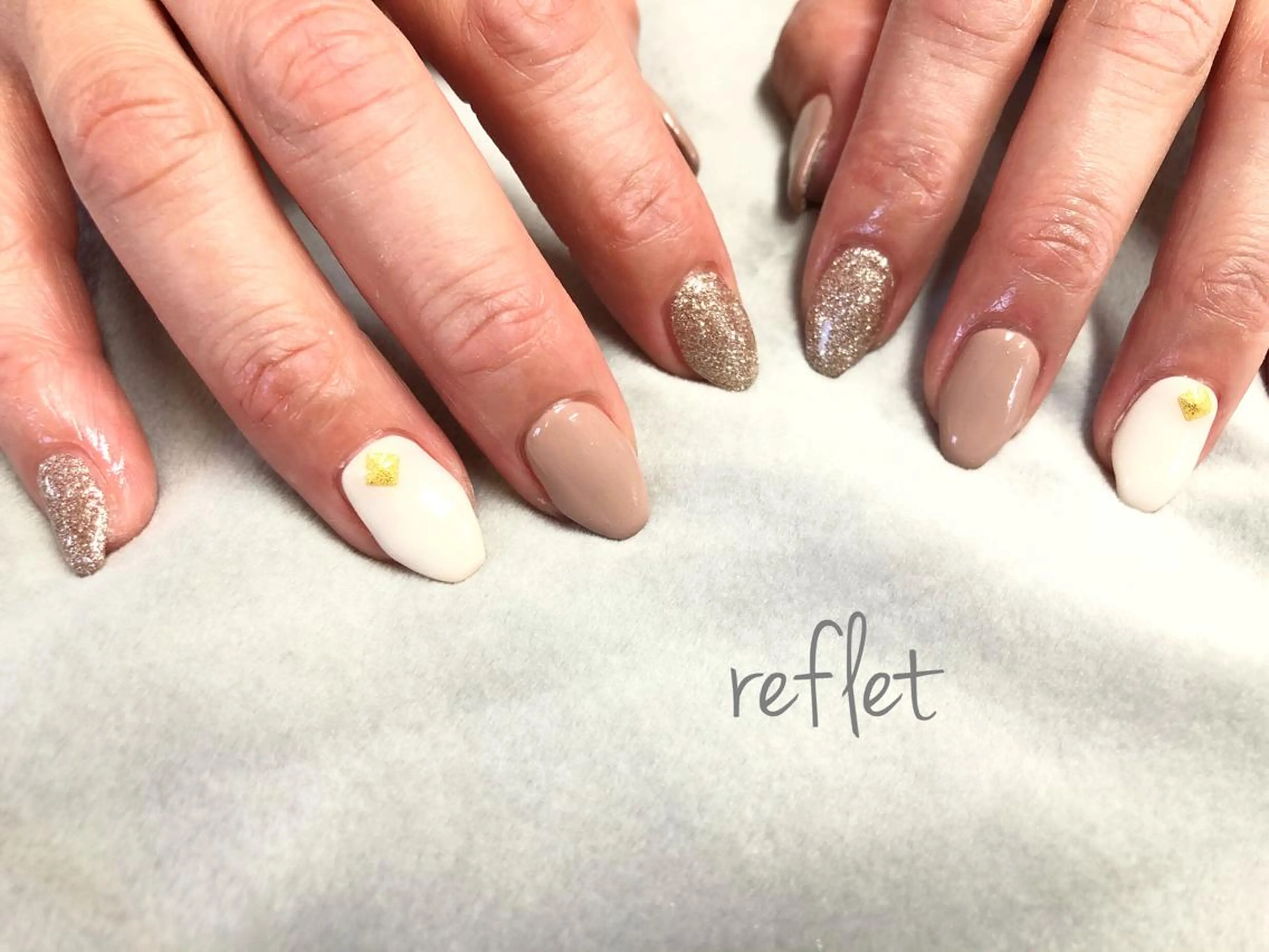 ネイル ワンカラーネイル ハンドネイル reflet nailのネイルデザイン