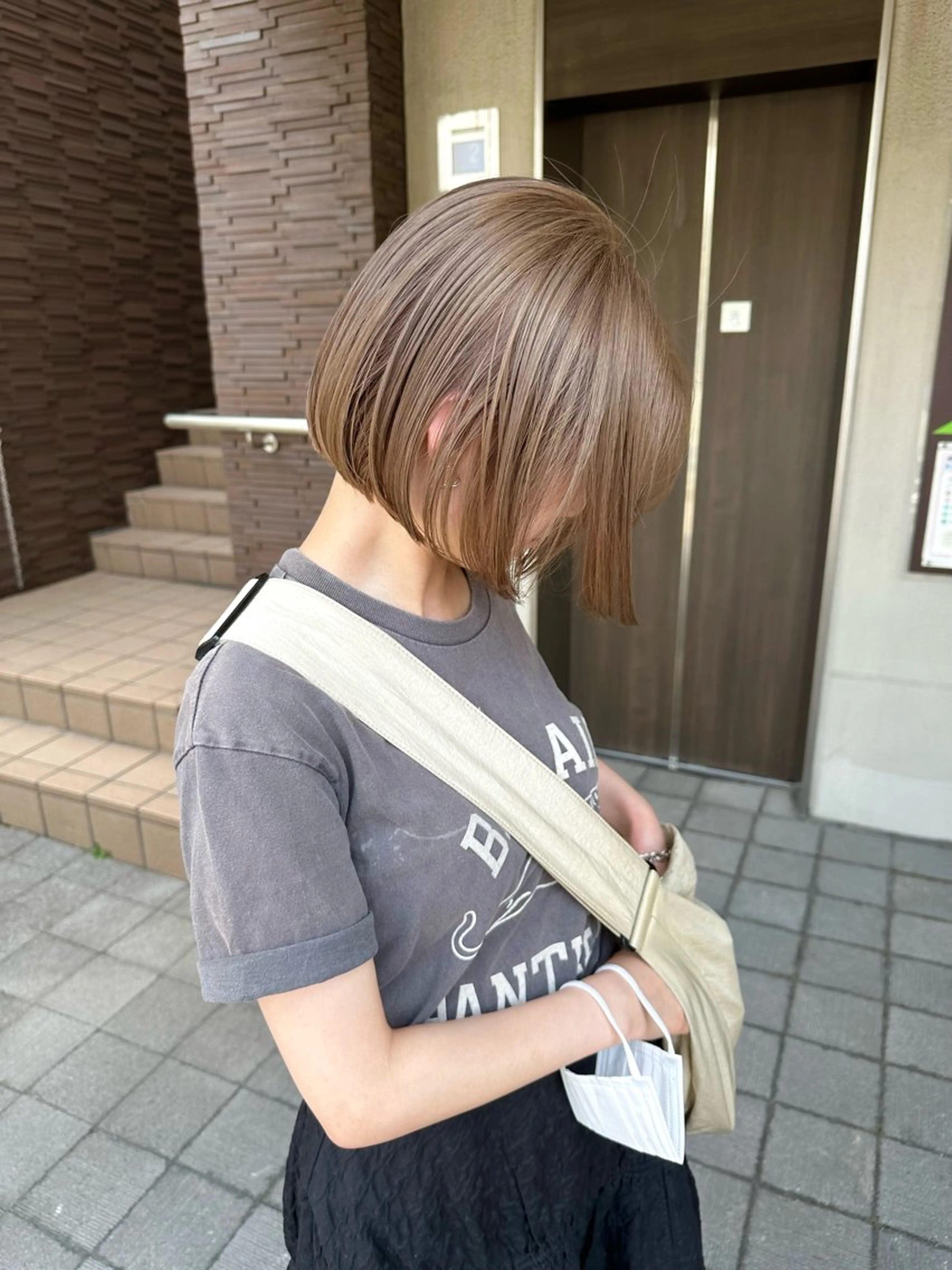 ショート カラー ヘアカラー 橋本叶夢/ ショートヘア/パーマのヘアスタイル