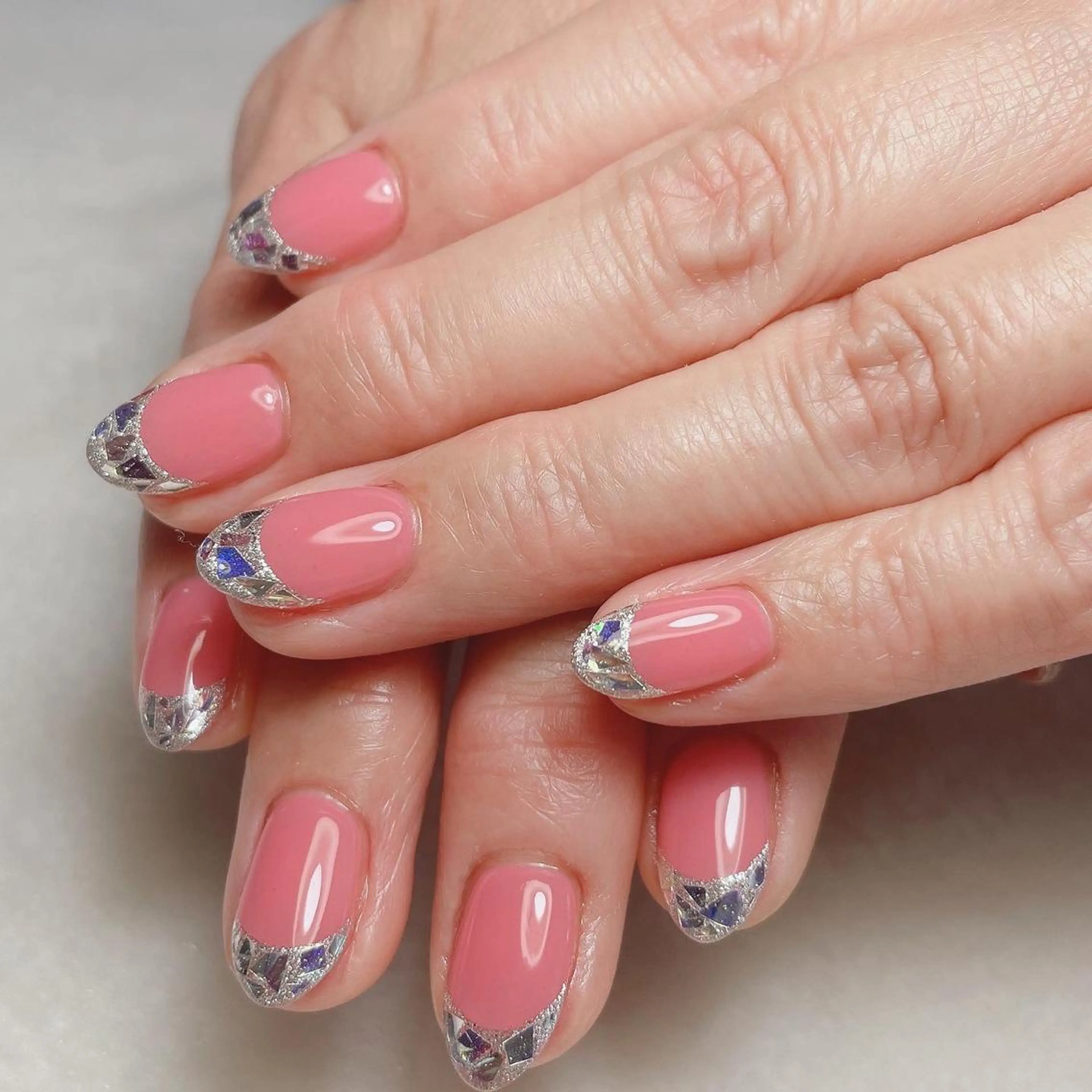 ネイル フレンチネイル ガラスフレンチ kipinail 川﨑えりかのネイルデザイン