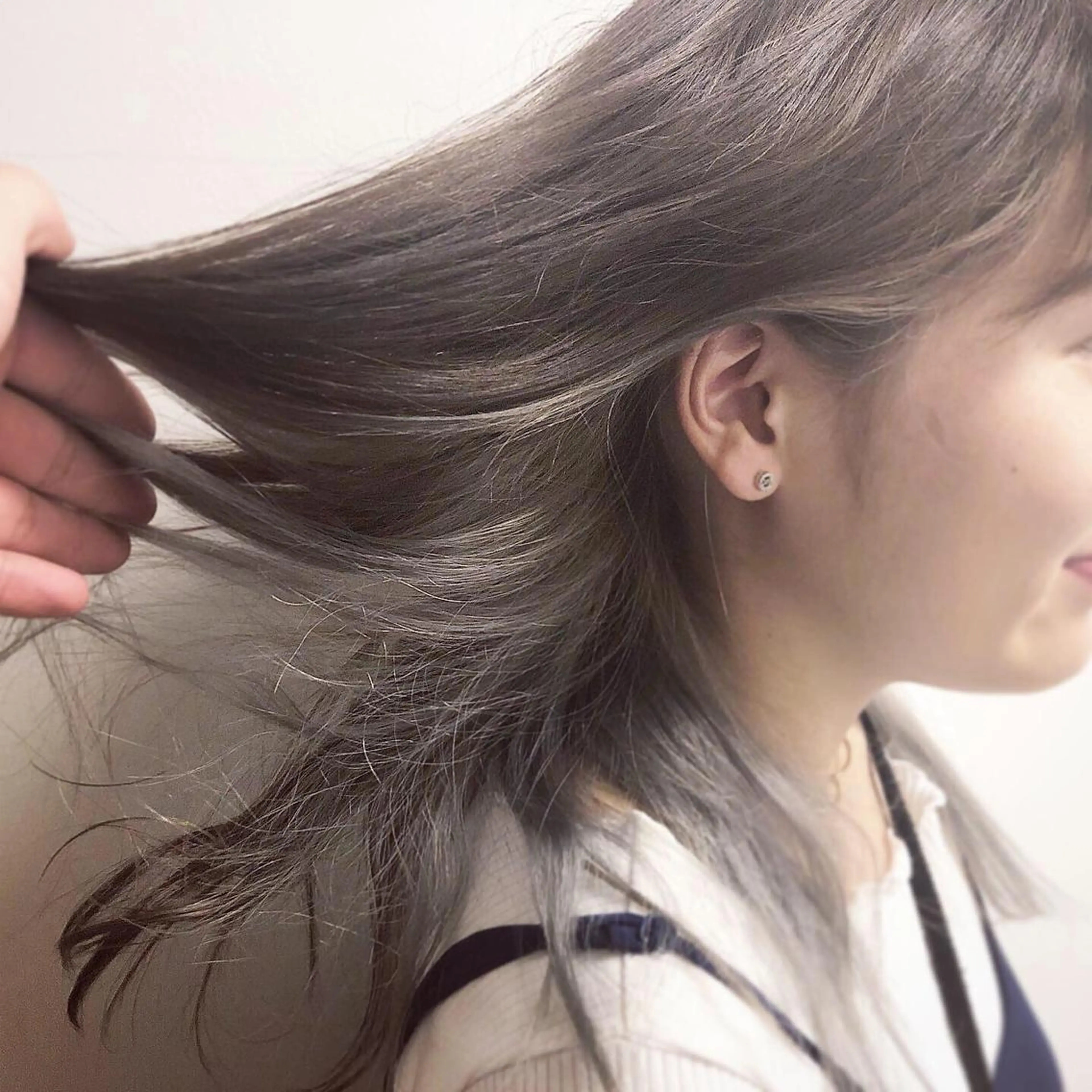セミロング 中島 稔のヘアスタイル
