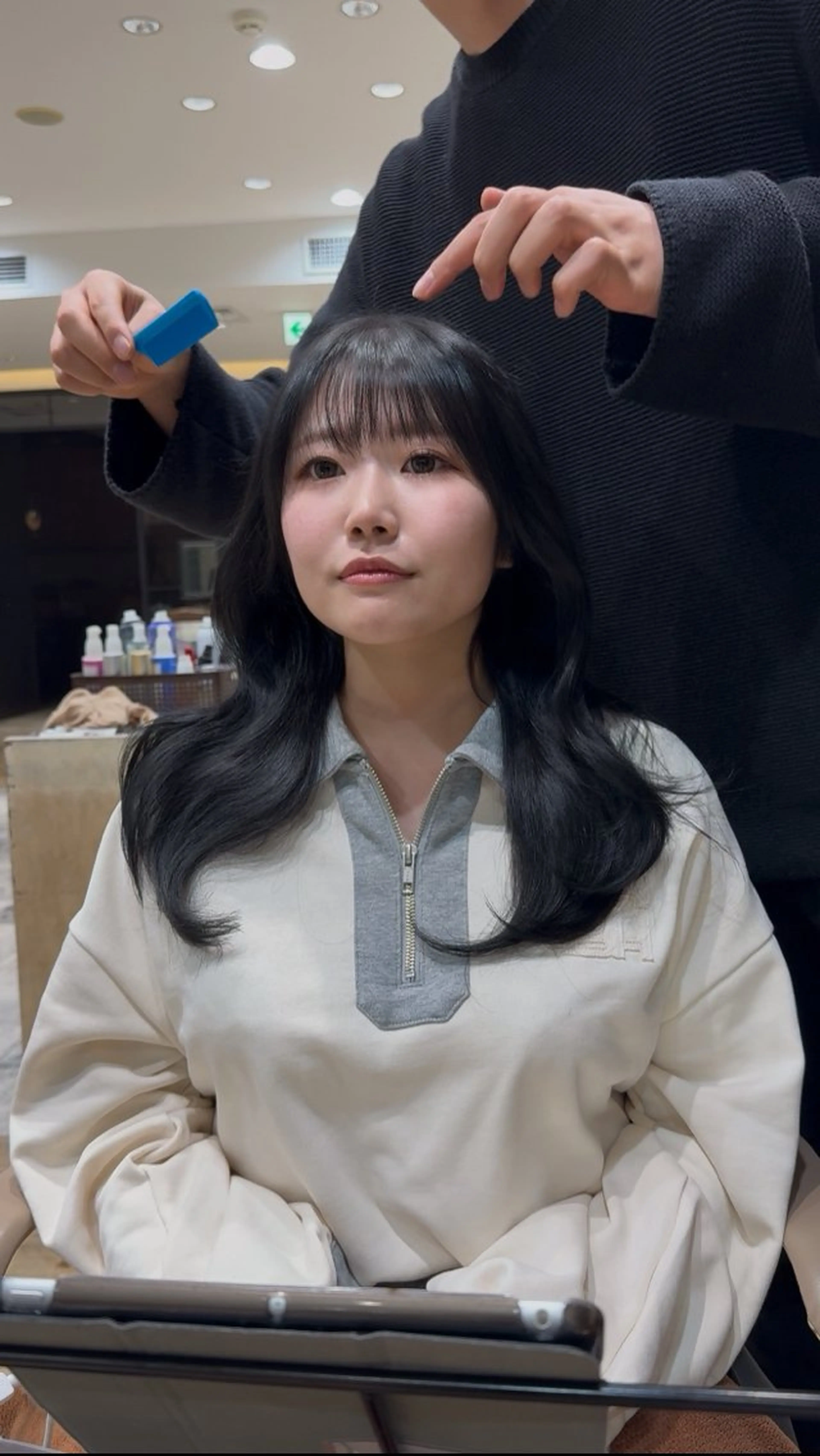 ロング カラー レイヤーカット カット ヘアカラー トリートメント ヘッドスパ 石戸谷　海斗/韓国 レイヤー/艶カラーのヘアスタイル