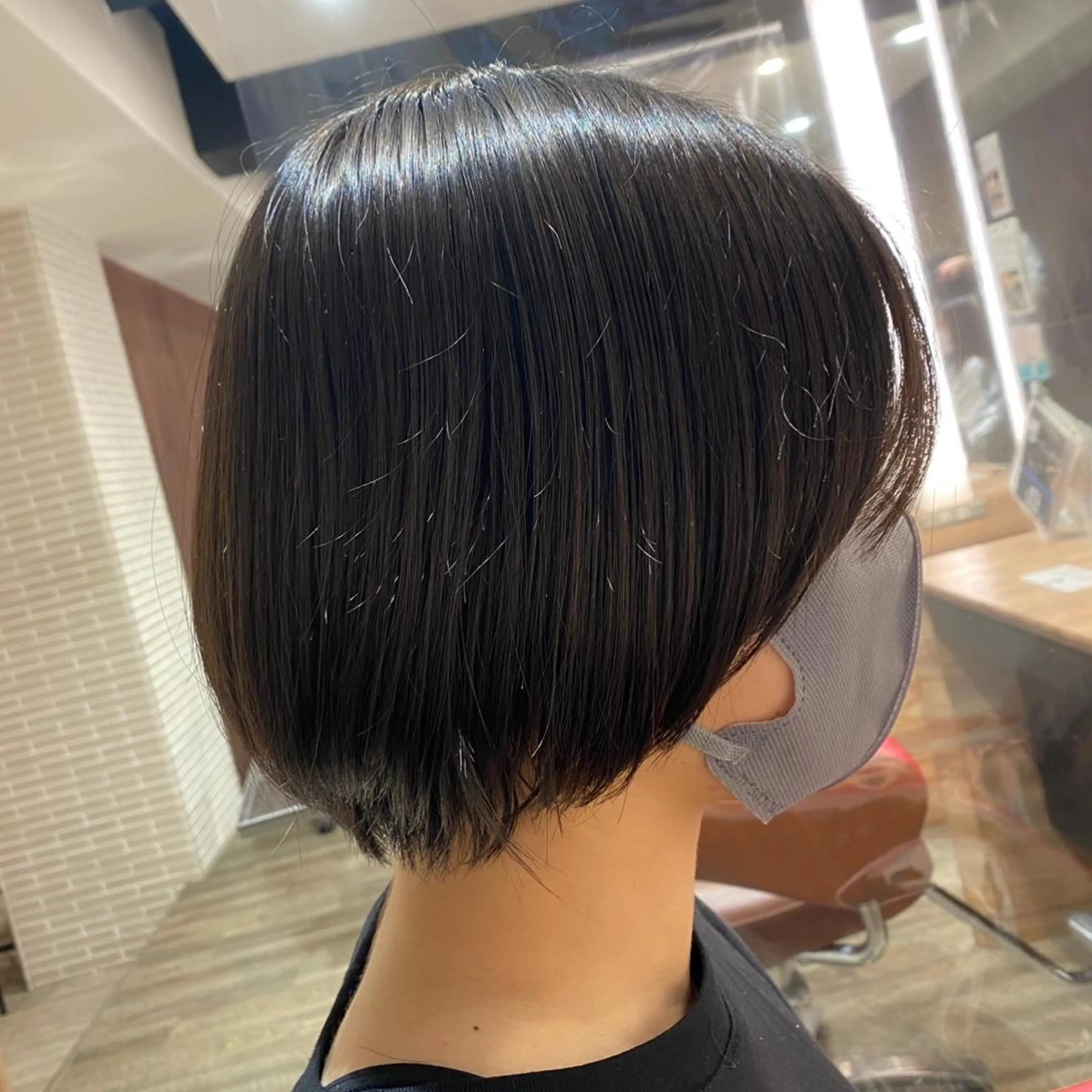 ショート アッシュ ボブ 髪質改善 レイヤーカット ショートヘア カット ショート〜ミディアム 喜多司のヘアスタイル