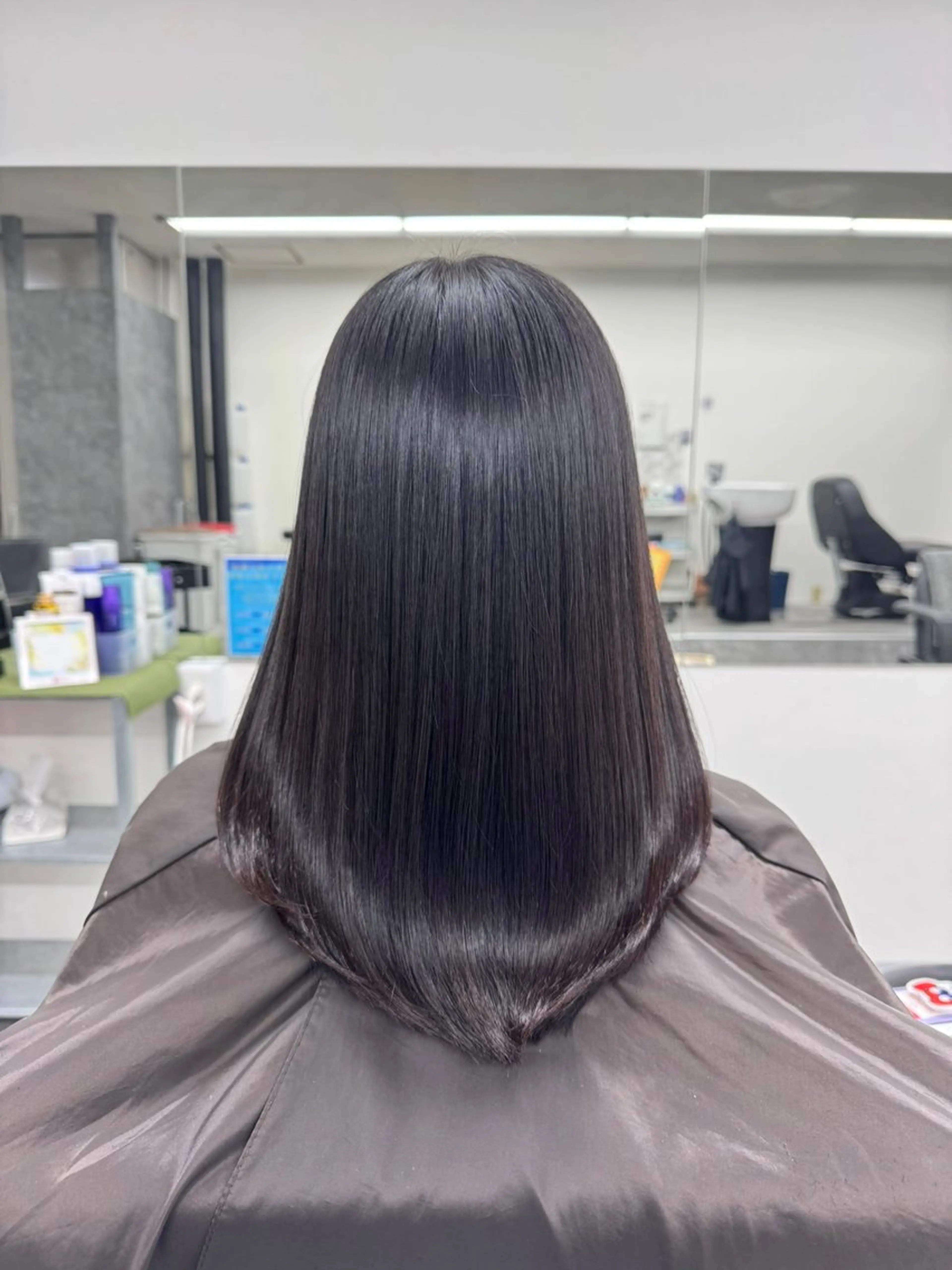 ミディアム 髪質改善 トリートメント 酸熱トリートメント トリートメント Eir 神戸所属・髪質改善/縮毛矯正 長井 美佐子のヘアスタイル