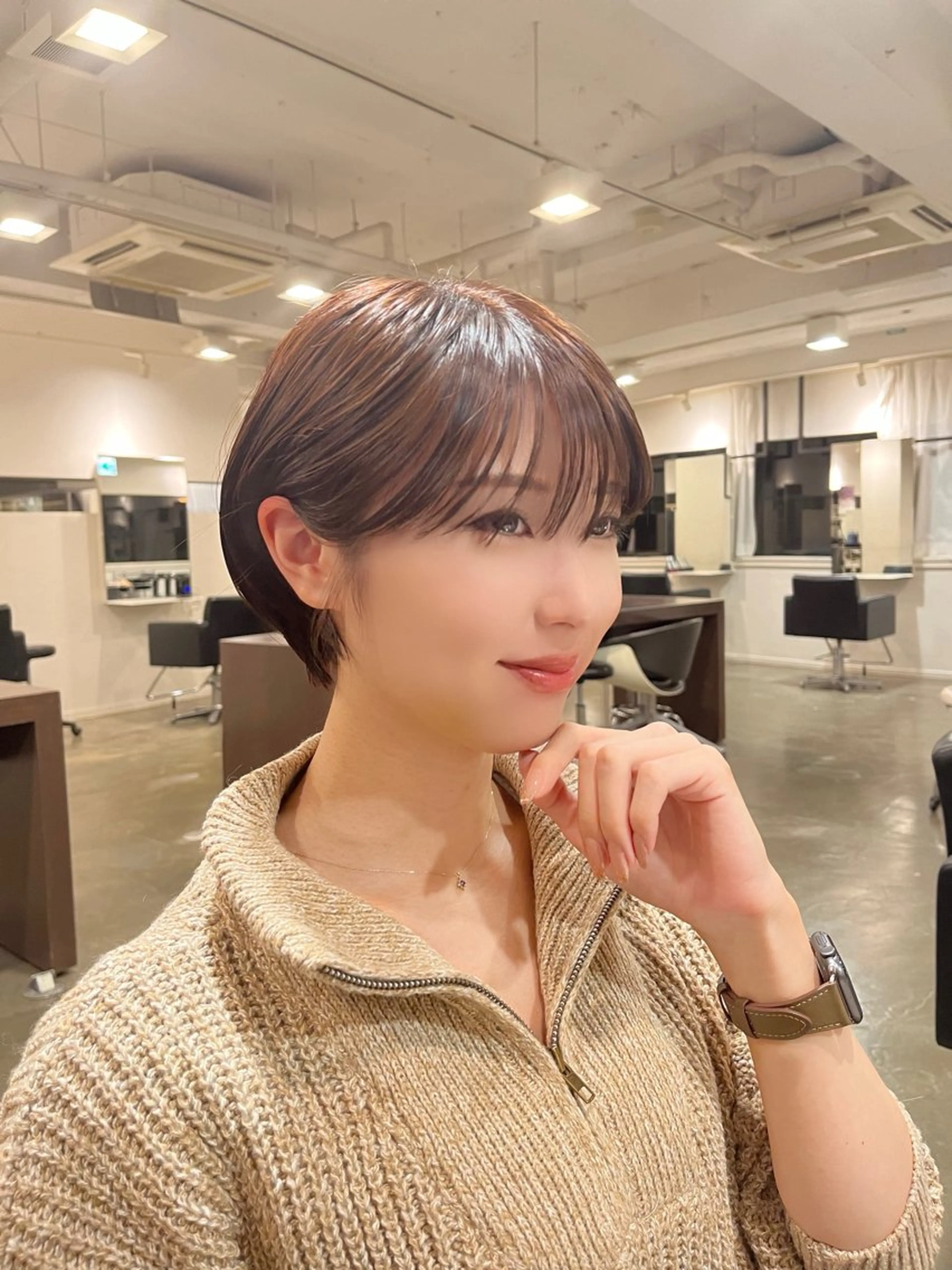 ショート カラー ショートヘア nico 麻生 やまざきれいのヘアスタイル