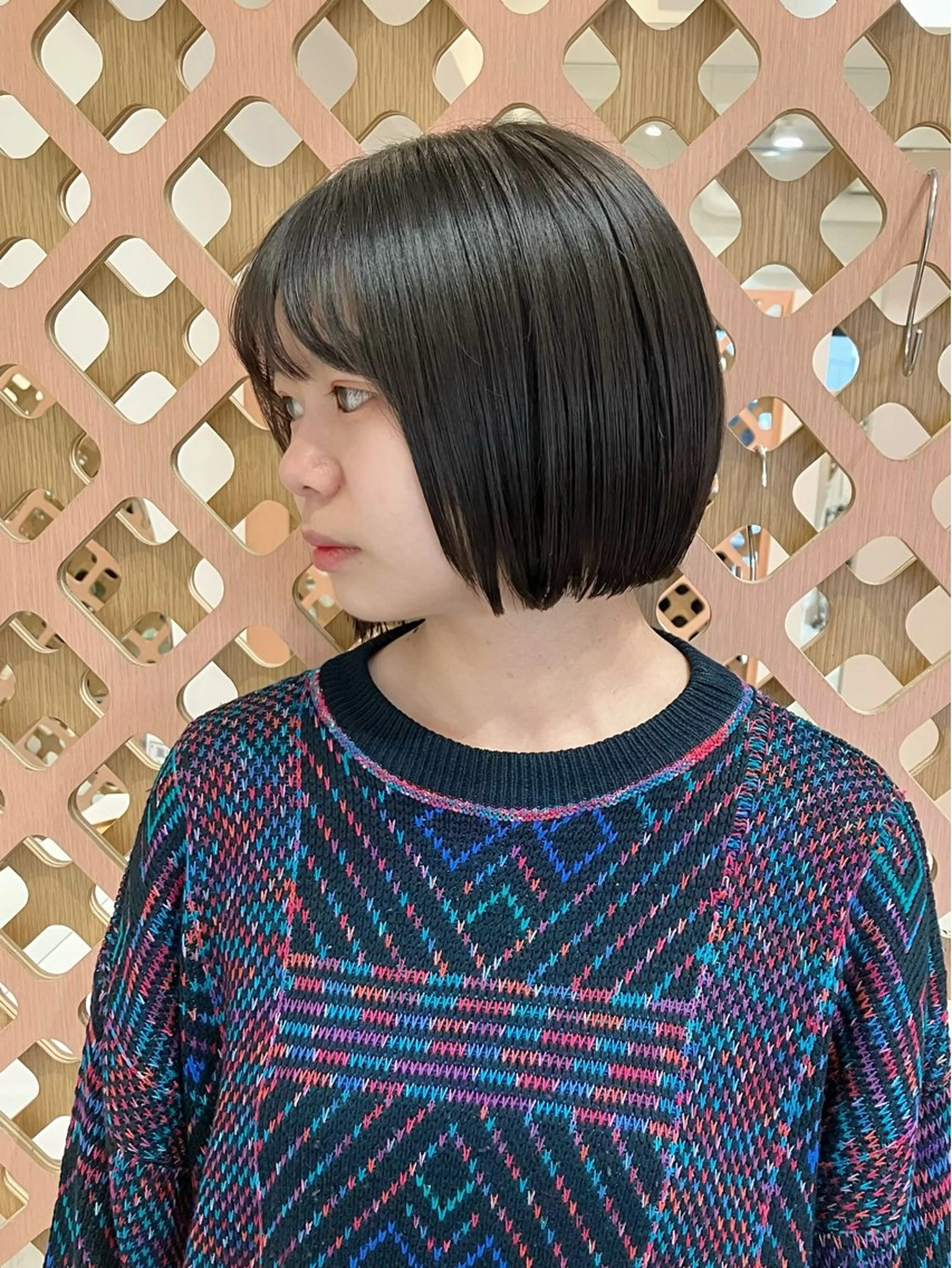 ショート カラー ボブ カット ヘアカラー 川間 将彦のヘアスタイル