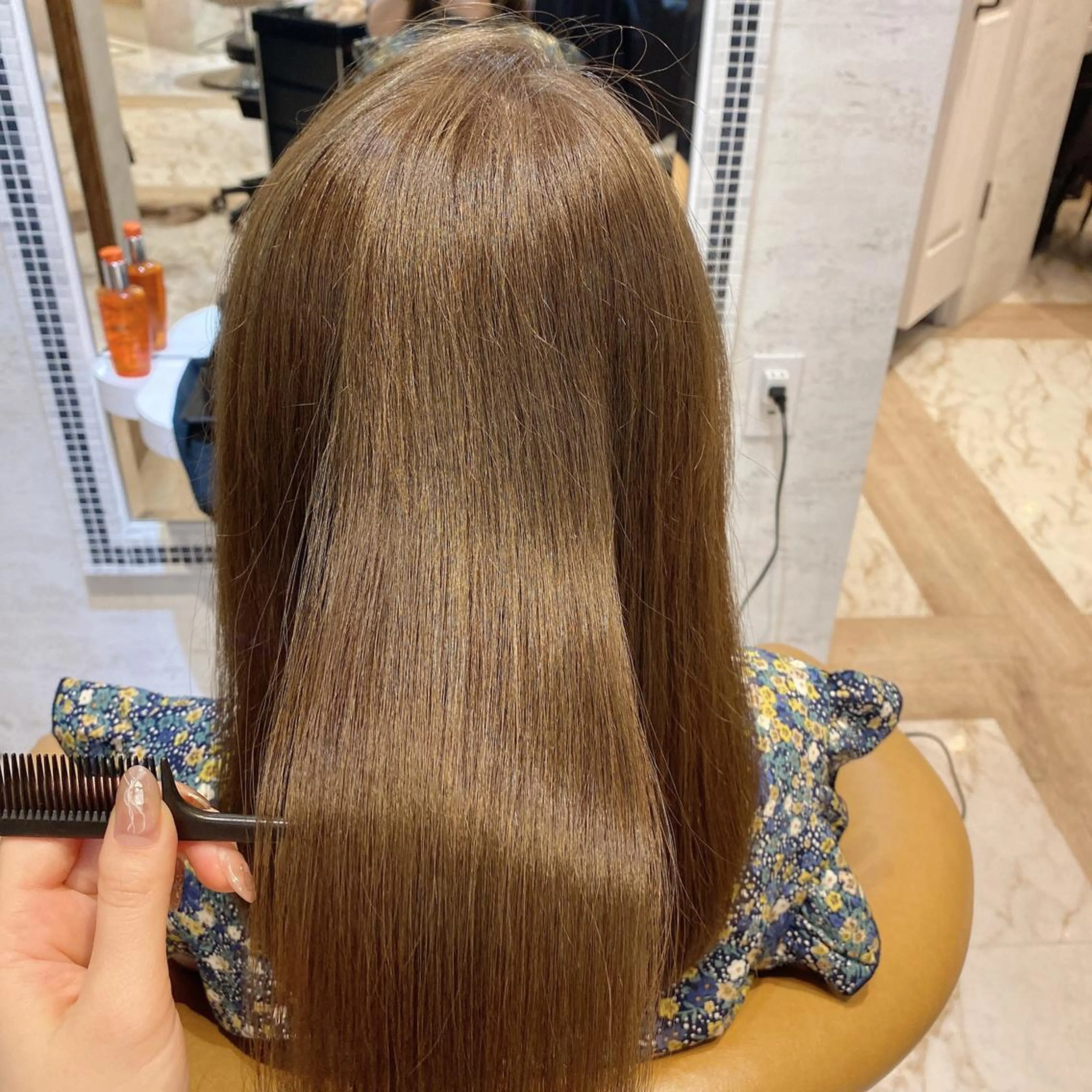 ミディアム アッシュ カット ヘアカラー トリートメント 代表山口ひな 髪質改善のプロのヘアスタイル