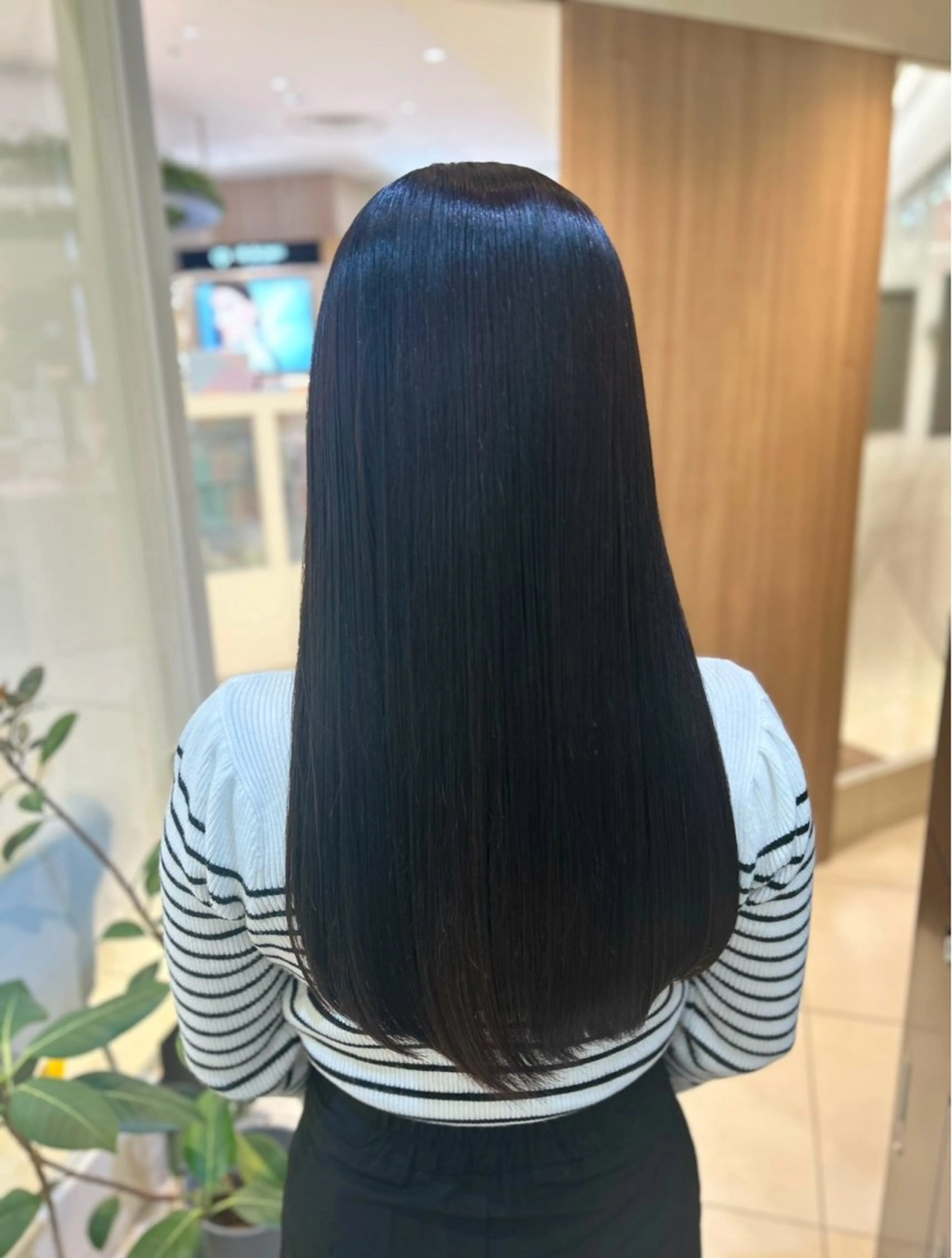 ロング パーマ カット 縮毛矯正 トリートメント 艶質改善/縮毛矯正 ササキナツミのヘアスタイル