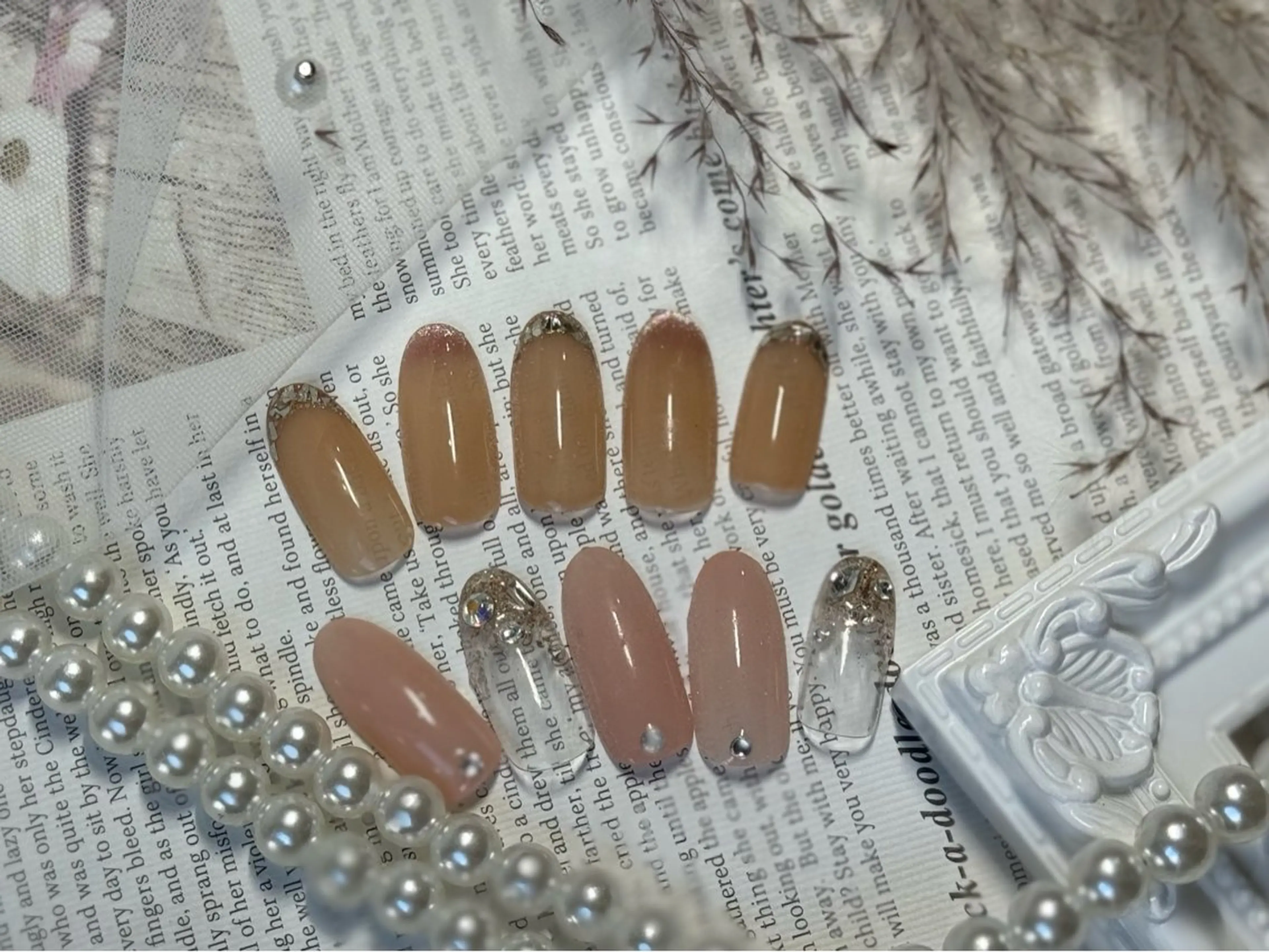 ネイル フットネイル フレンチネイル 韓国ネイル マグネットネイル ニュアンスネイル Stimu nail Sakashitaのネイルデザイン