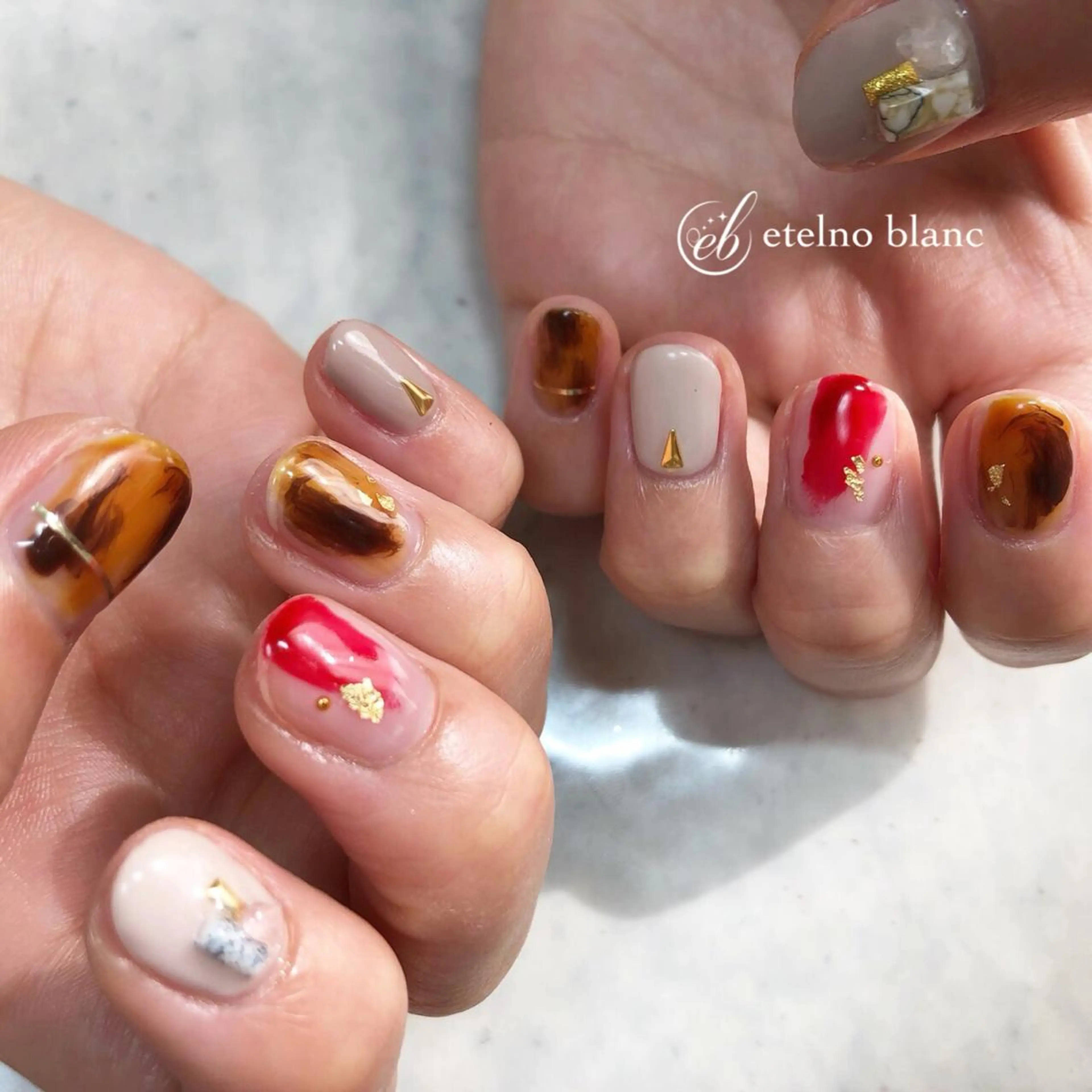 ネイル etelno blanc中目黒のネイルデザイン