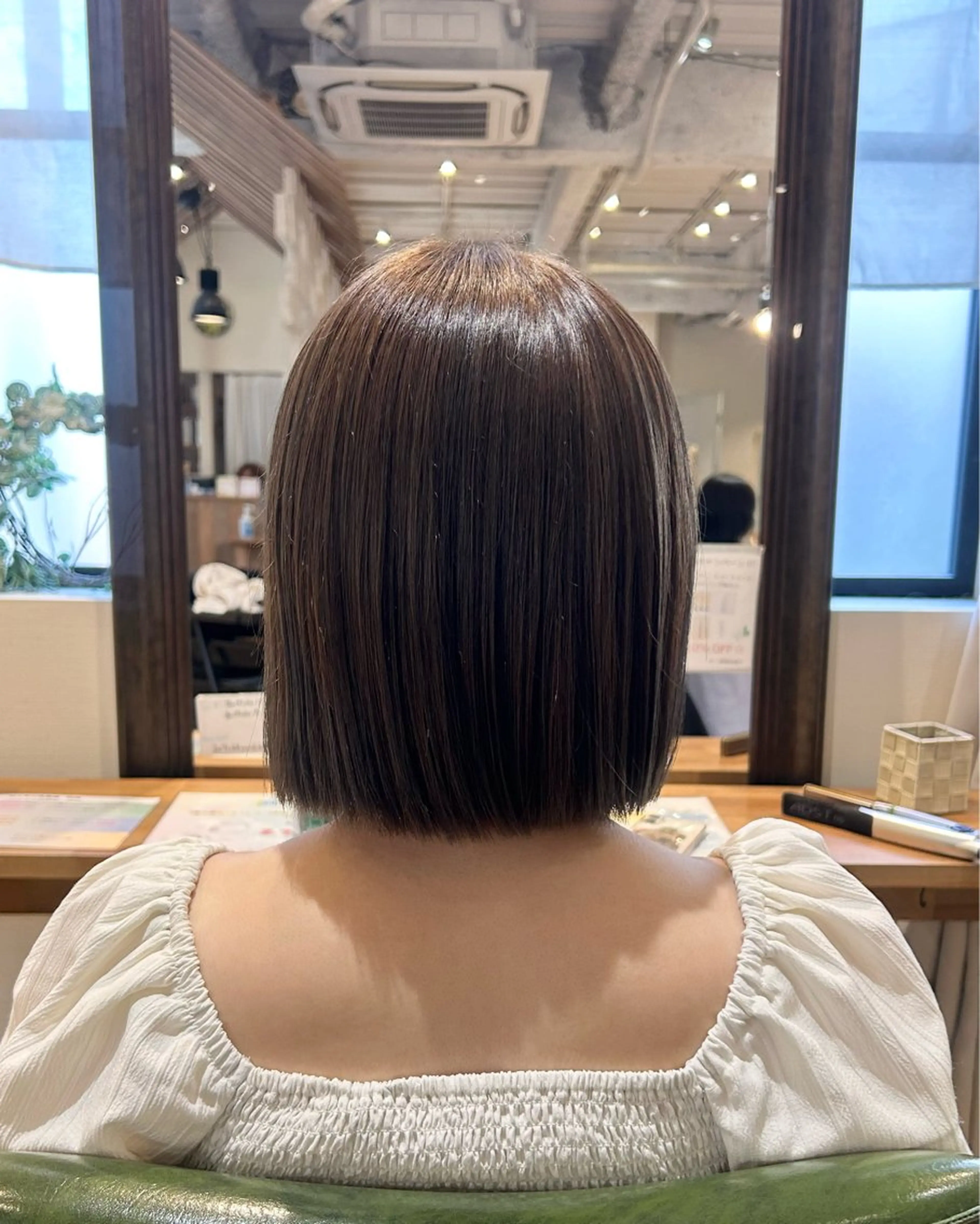 ミディアム カラー ボブ 櫻井 優希のヘアスタイル