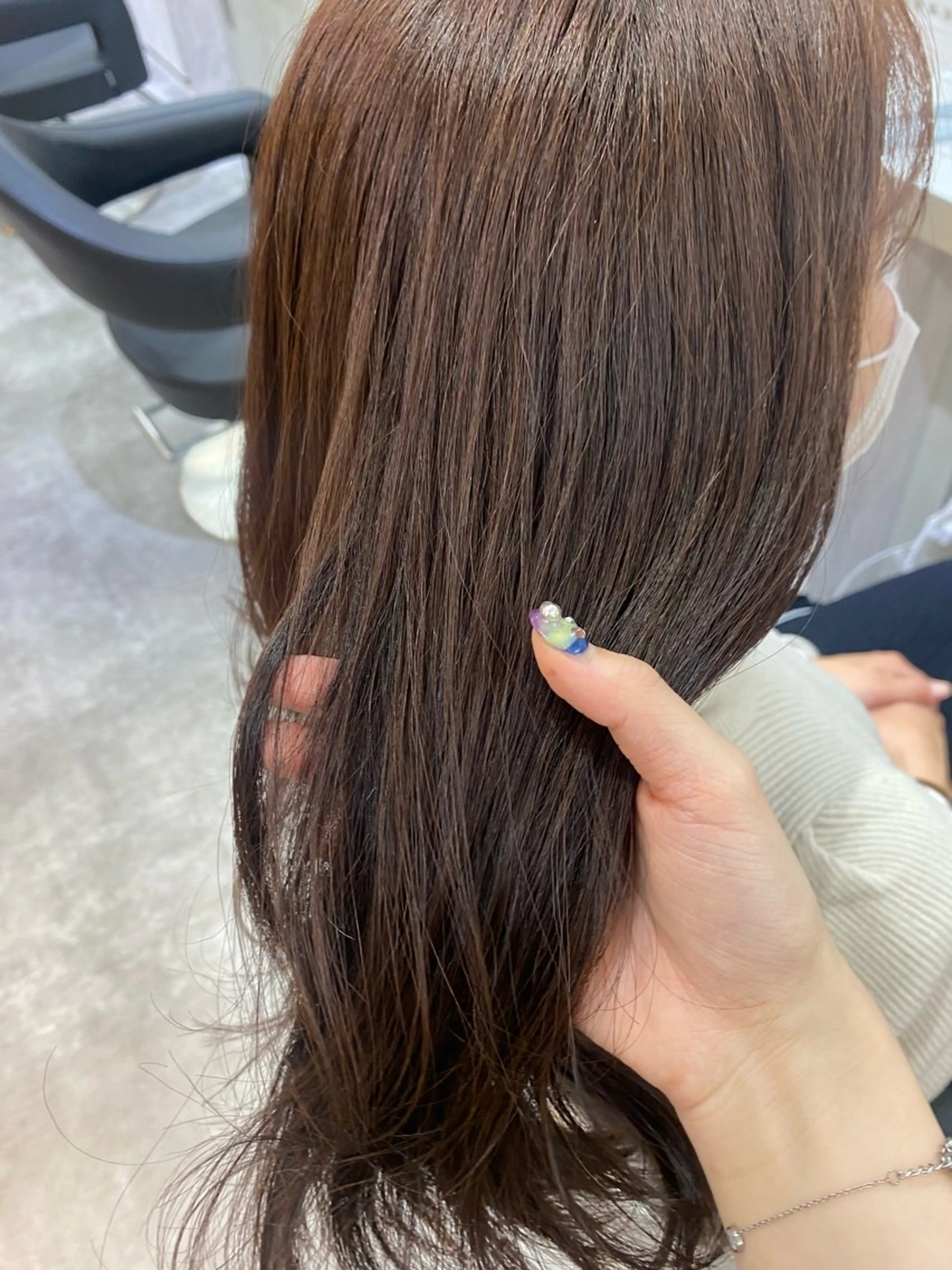 ロング カラー ヘアカラー トリートメント 銀座 キュアリスト/ nanaco🦔のヘアスタイル