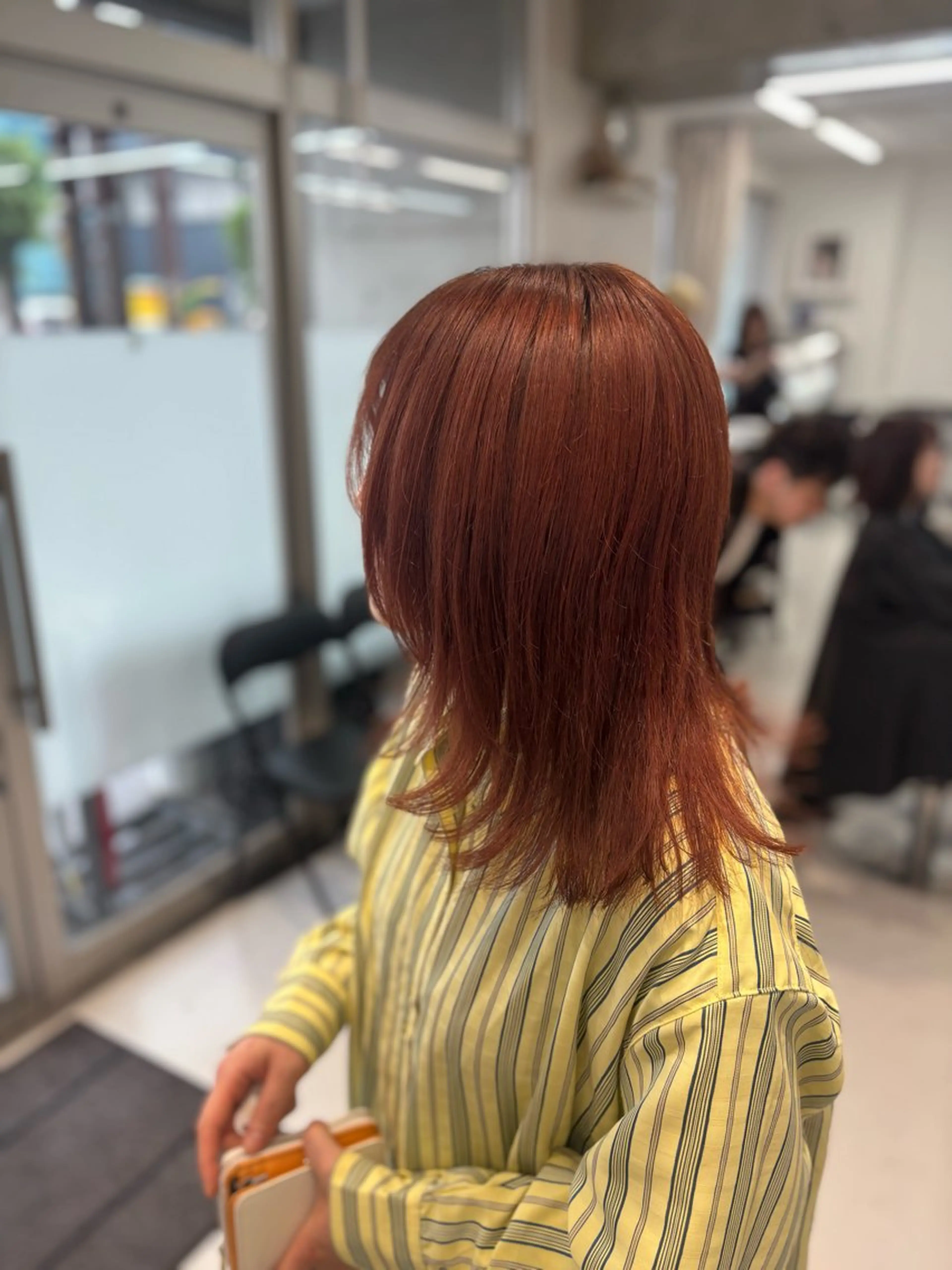 ミディアム カット ヘアカラー 岩﨑真奈【LEV.】 ボブスタイルのヘアスタイル