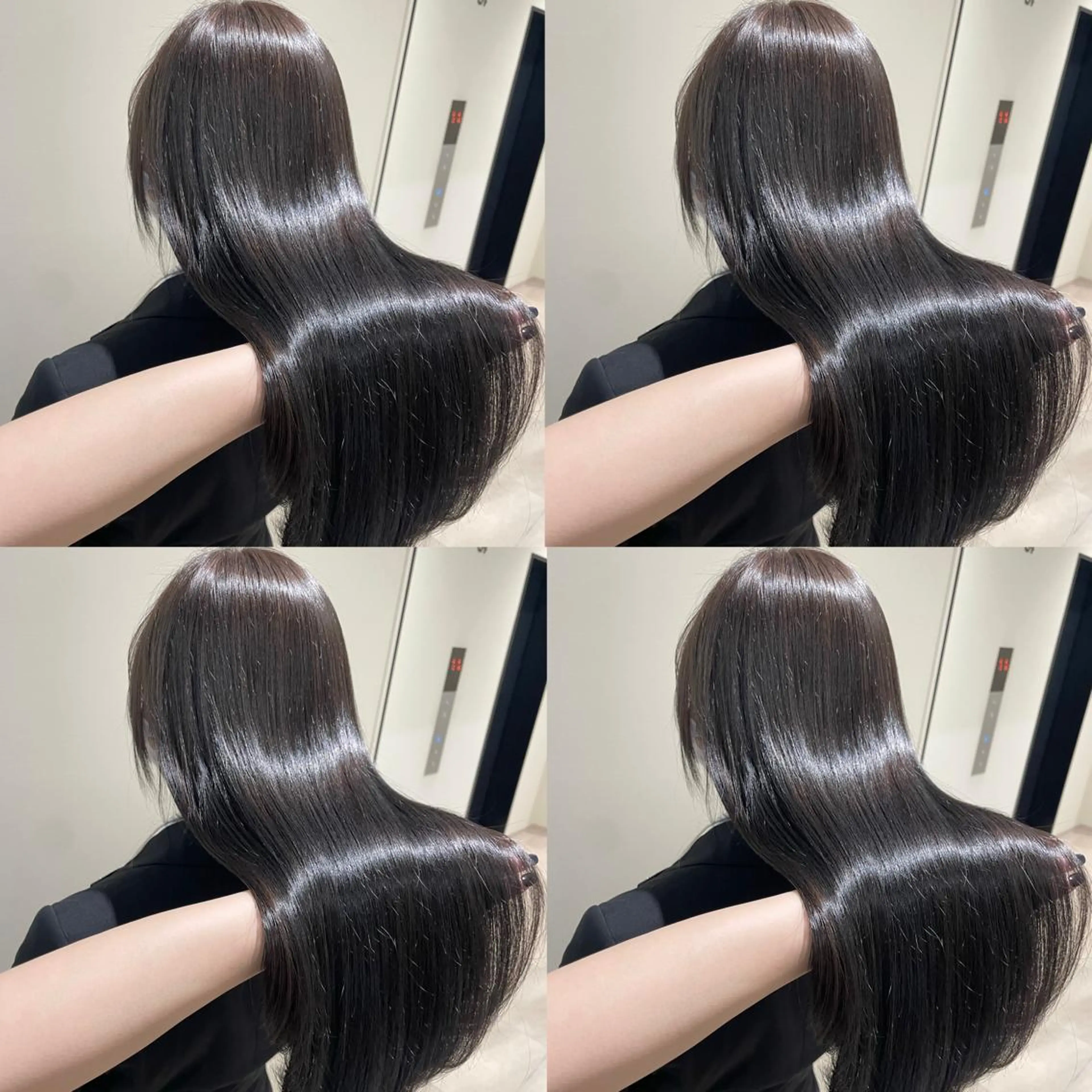 セミロング カラー ヘアアレンジ Ella所属・nana【艶髪】/ レイヤー/縮毛矯正のヘアスタイル