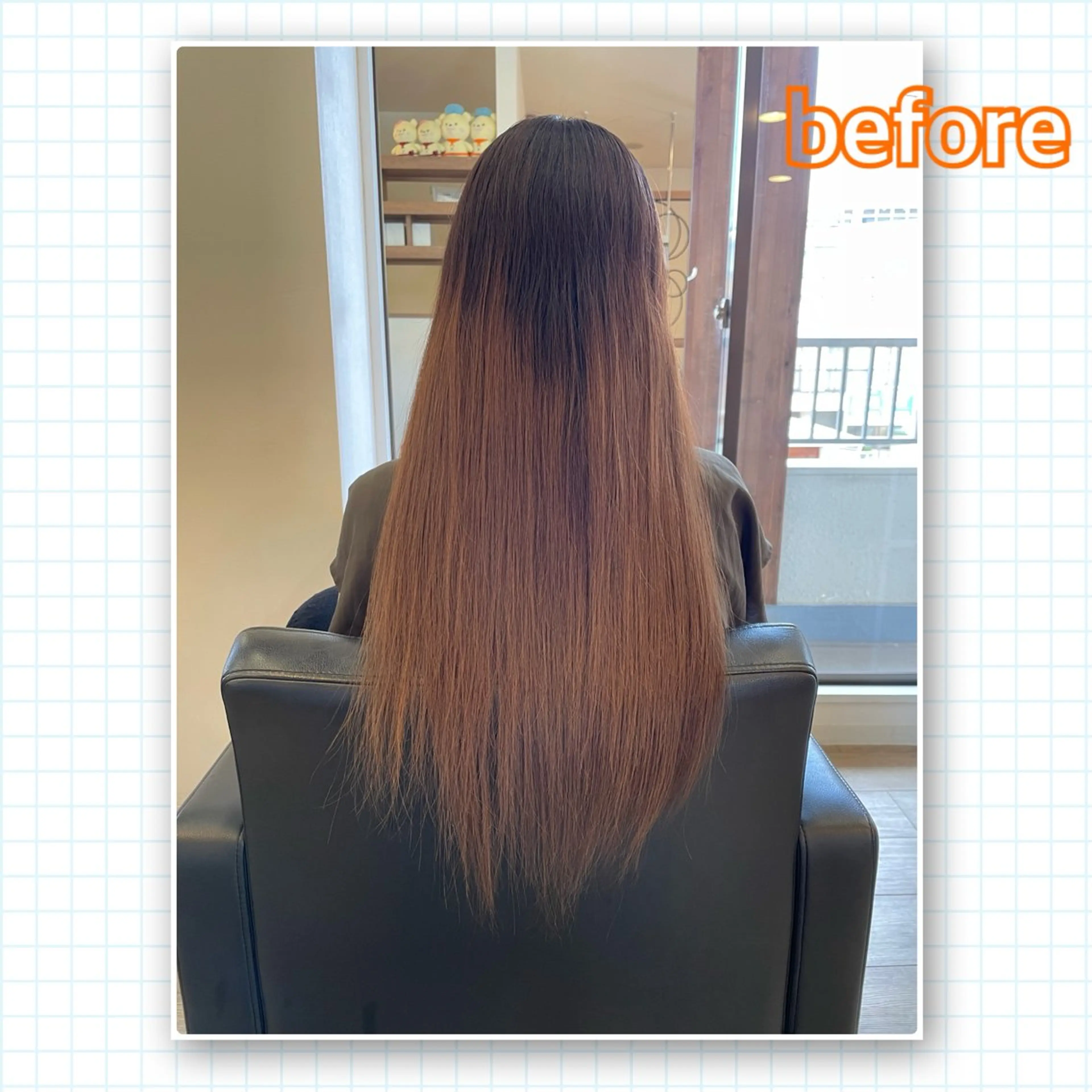 ロング アミーベル🧸🧡 井口店✂️しおりのヘアスタイル