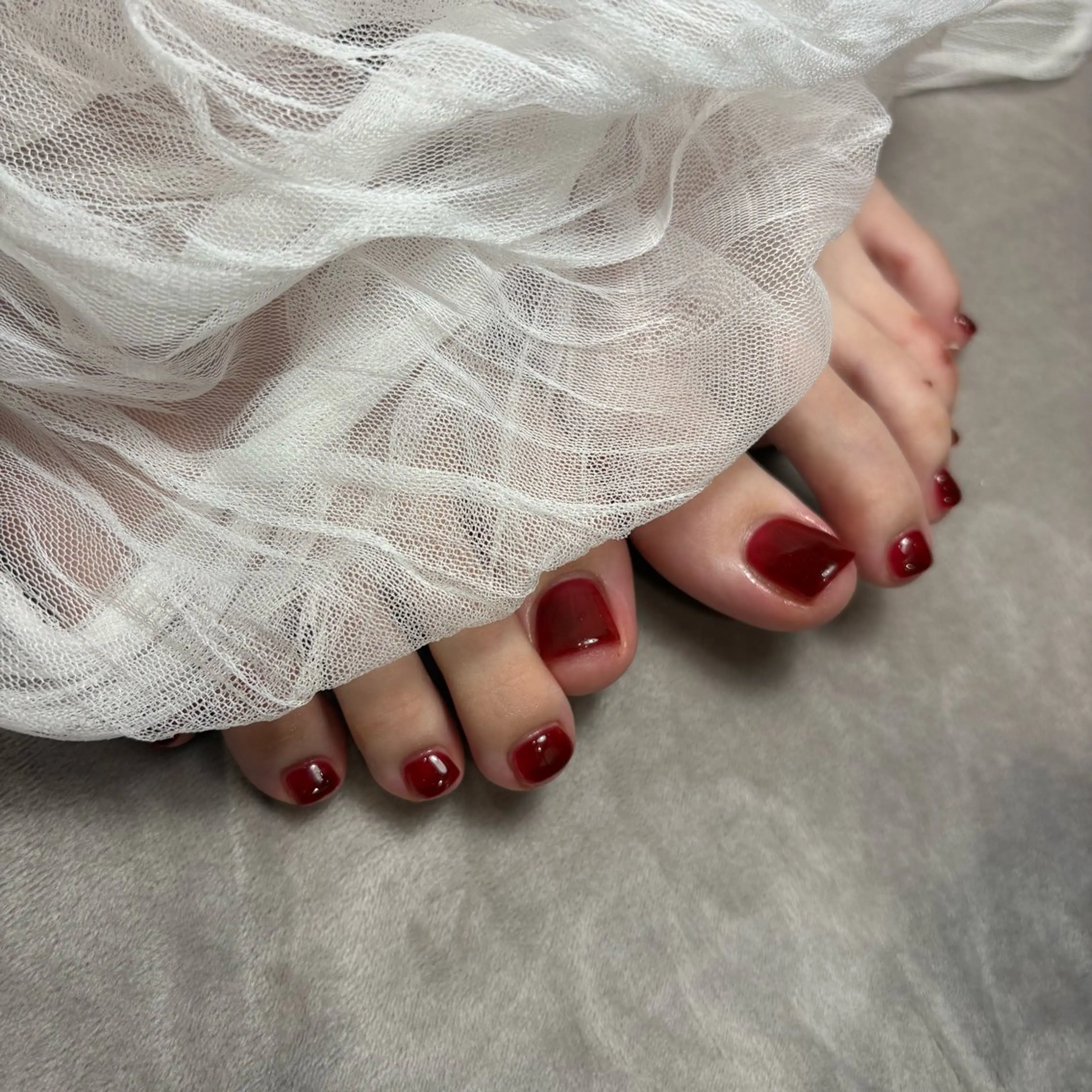 ネイル フットネイル ASUKA nail ちゅるん/ニュアンスのネイルデザイン