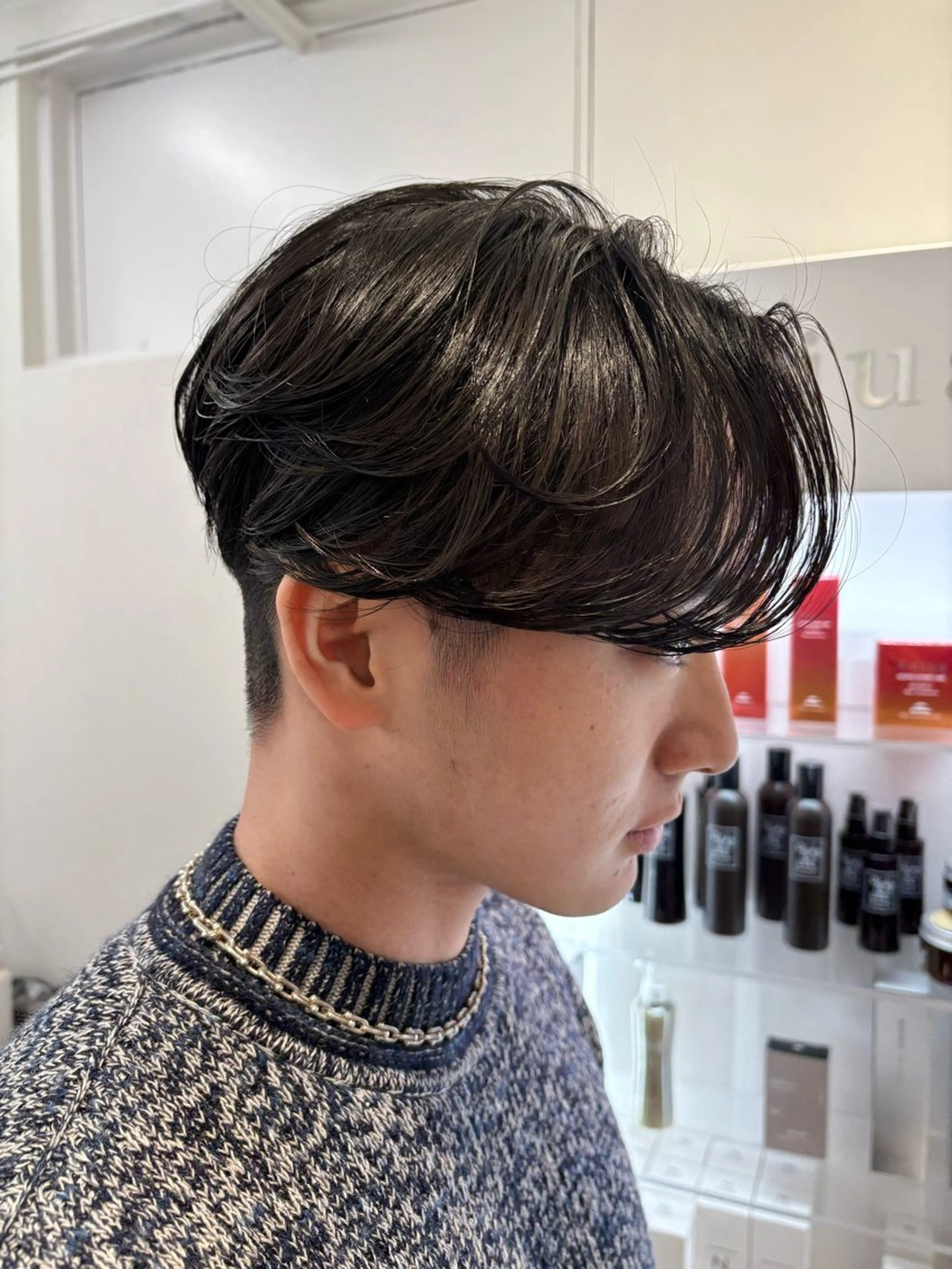 ショート メンズ メンズブリーチ カット ヘアカラー 堀江/透明感 ベージュ/白川幸太のヘアスタイル