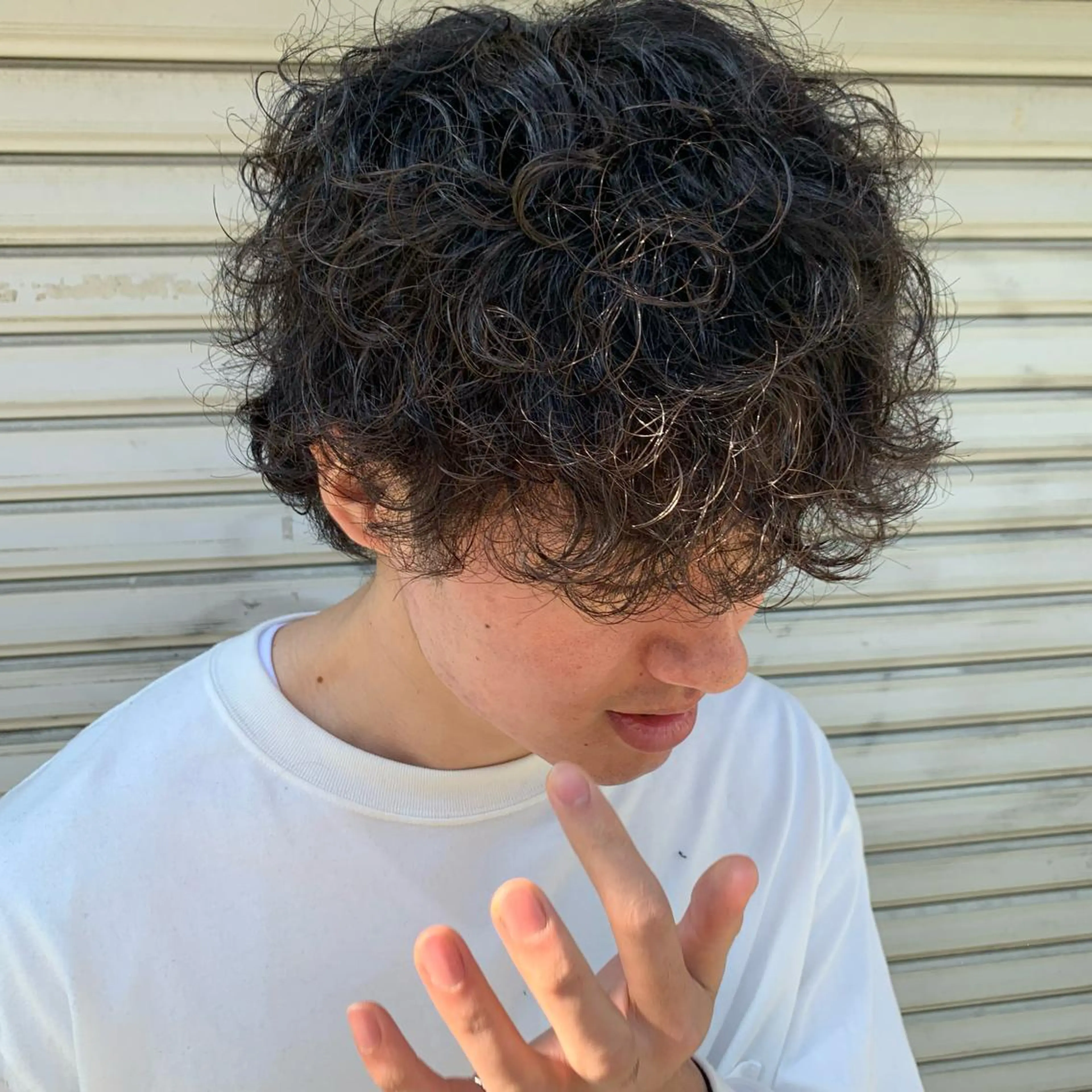 ミディアム パーマ ヘアアレンジ メンズ ミディアムパーマ メンズパーマ プードルパーマ プードルパーマ メンズパーマの達人 🌟川内絵人のヘアスタイル