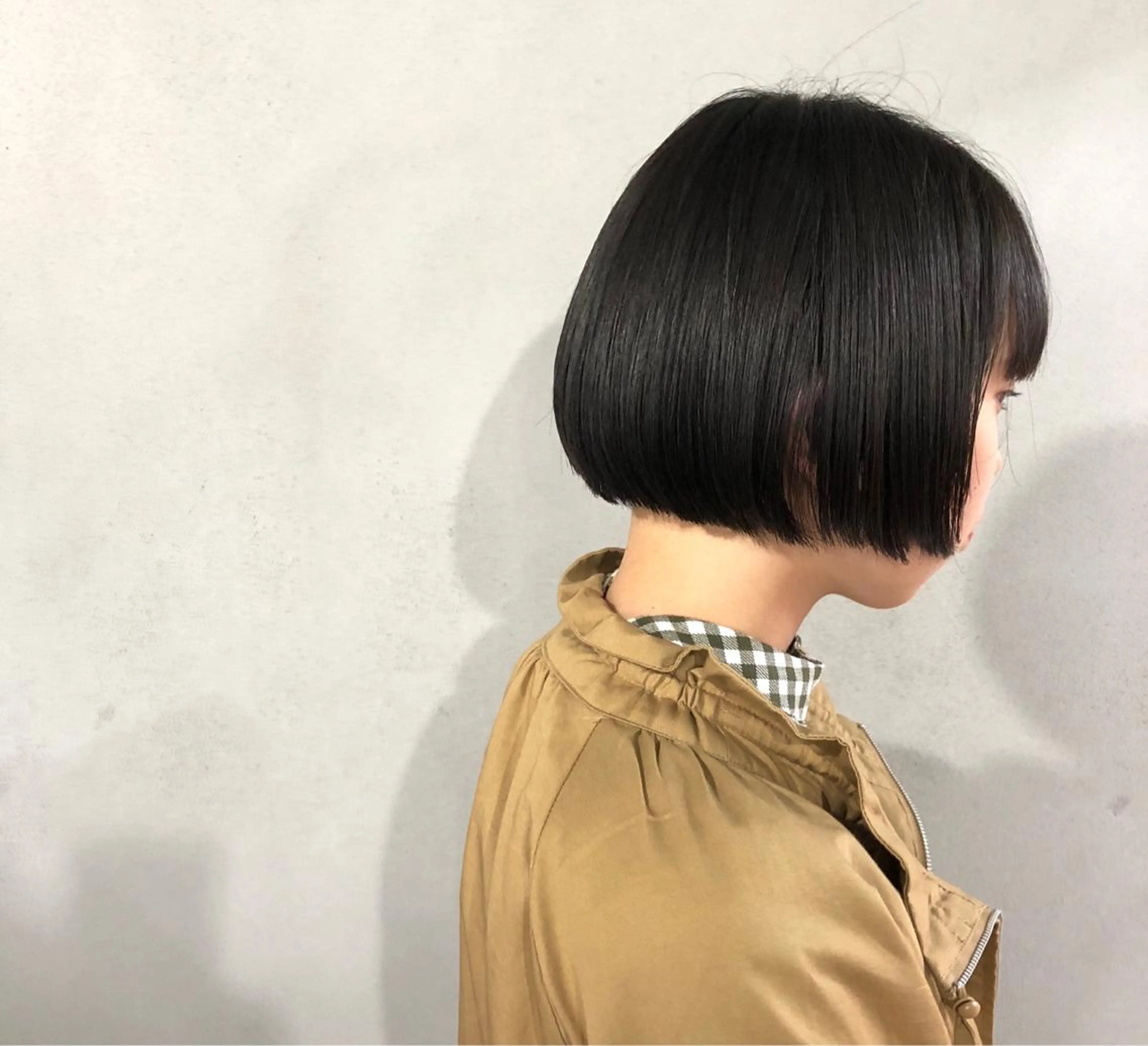 ショート カラー ボブ カット ヘアカラー トリートメント ボブ/ショート/ 白髪染め/メンズ葛西のヘアスタイル