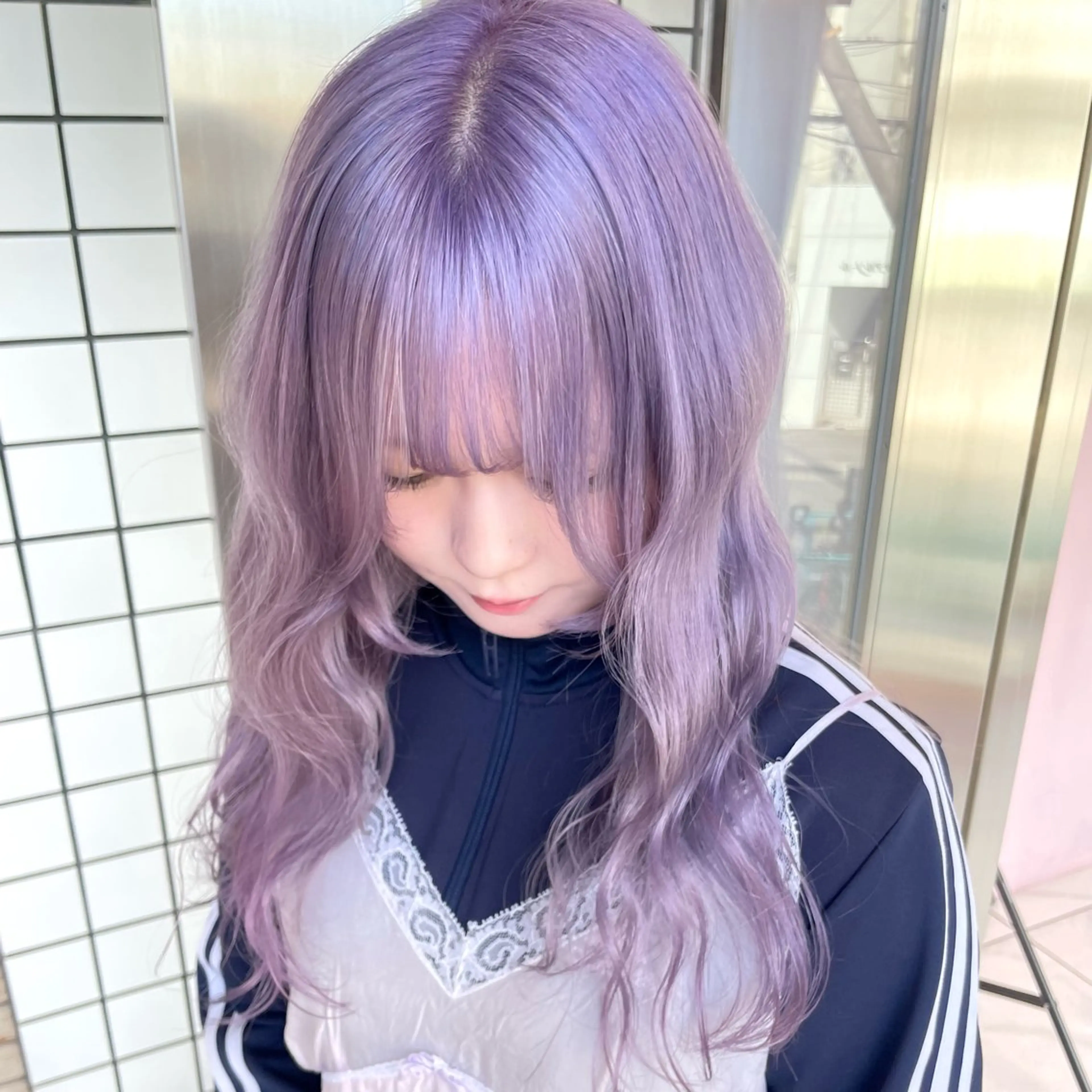 ロング カラー ヘアカラー トリートメント SAKURA 艶カラー/ヘアセットのヘアスタイル