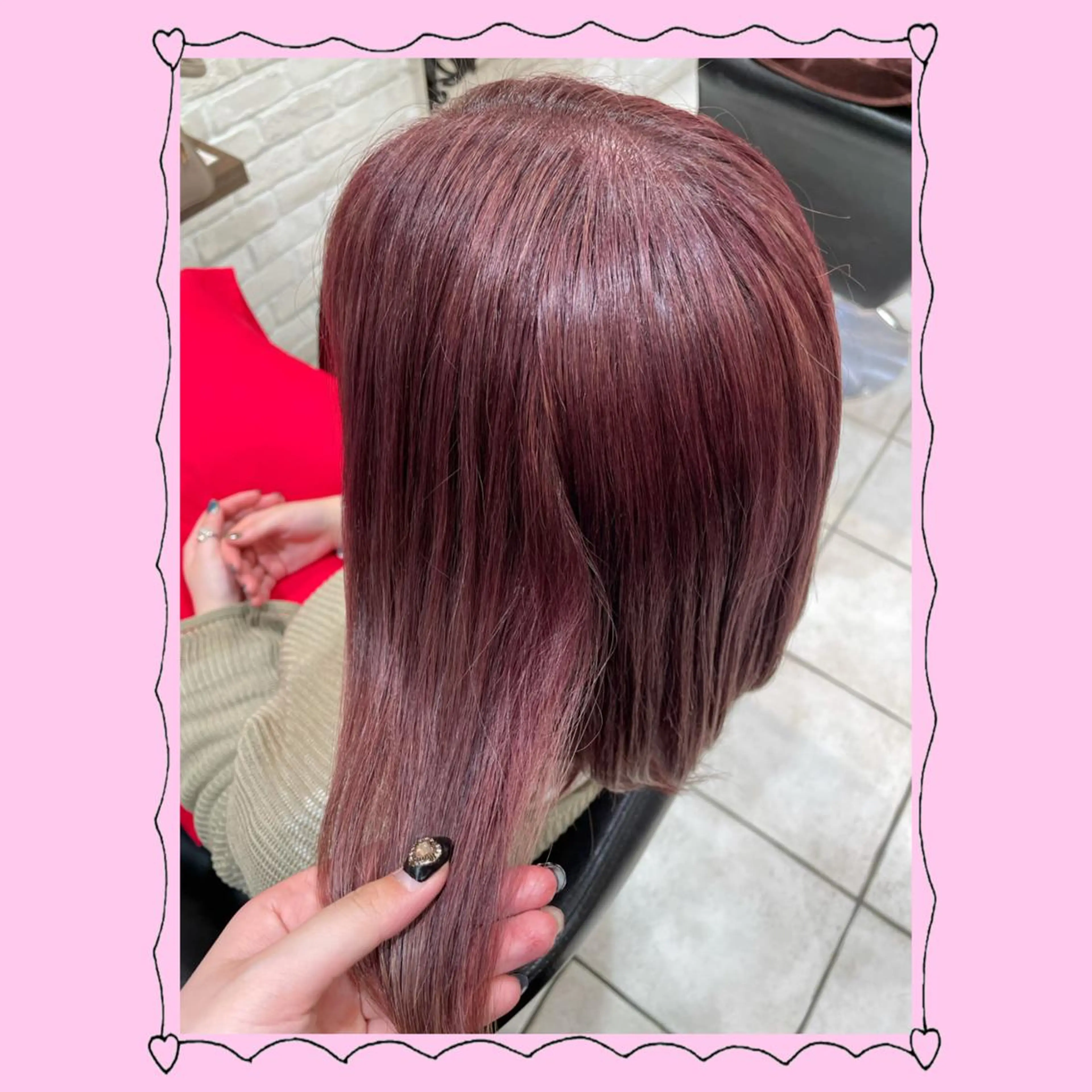 ミディアム カラー ヘアアレンジ ブリーチ ヘアカラー 🦄ブリーチ💜エク ステ💜MIU🦄のヘアスタイル