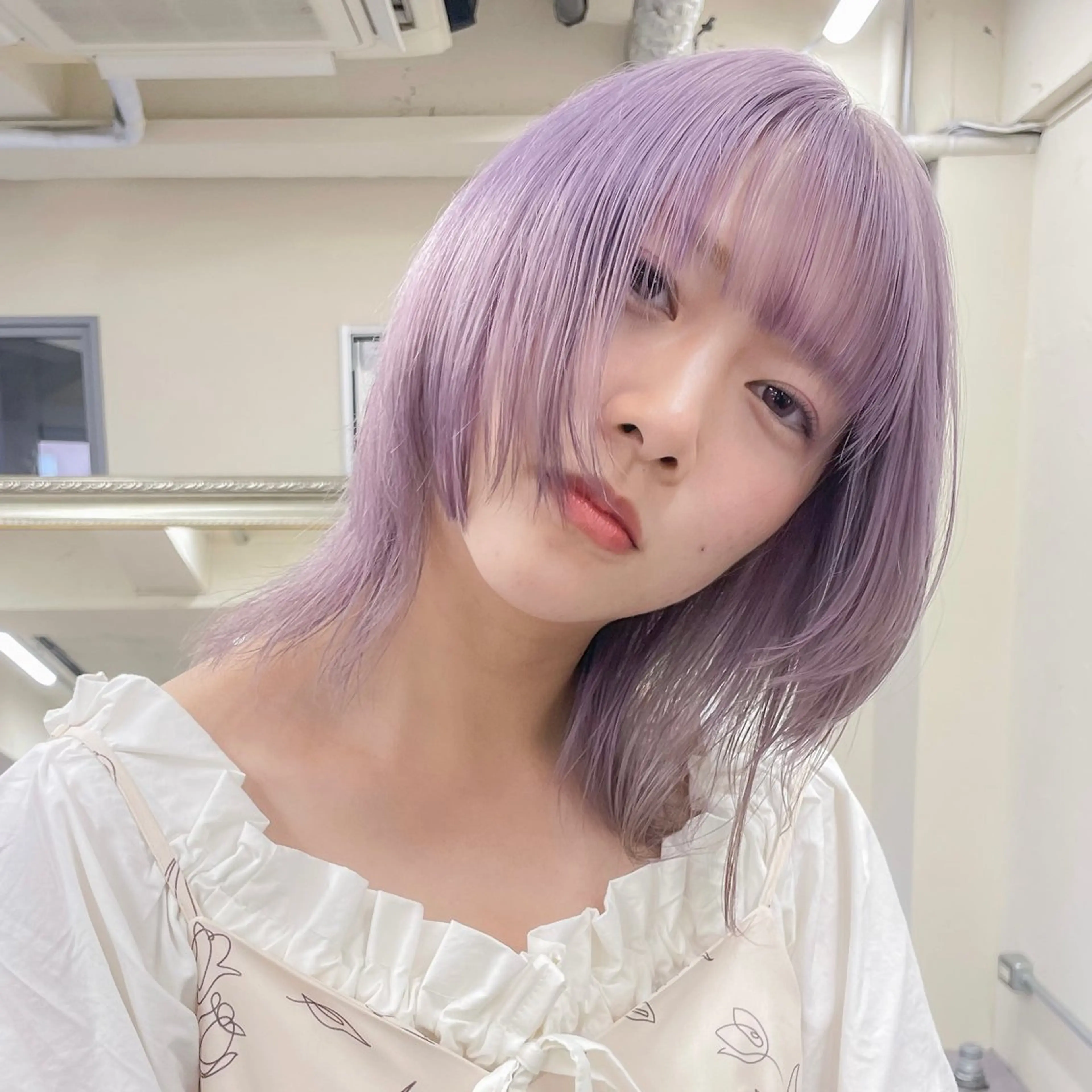 ミディアム カラー カット ヘアカラー ショートオタク ❣️Genkiのヘアスタイル