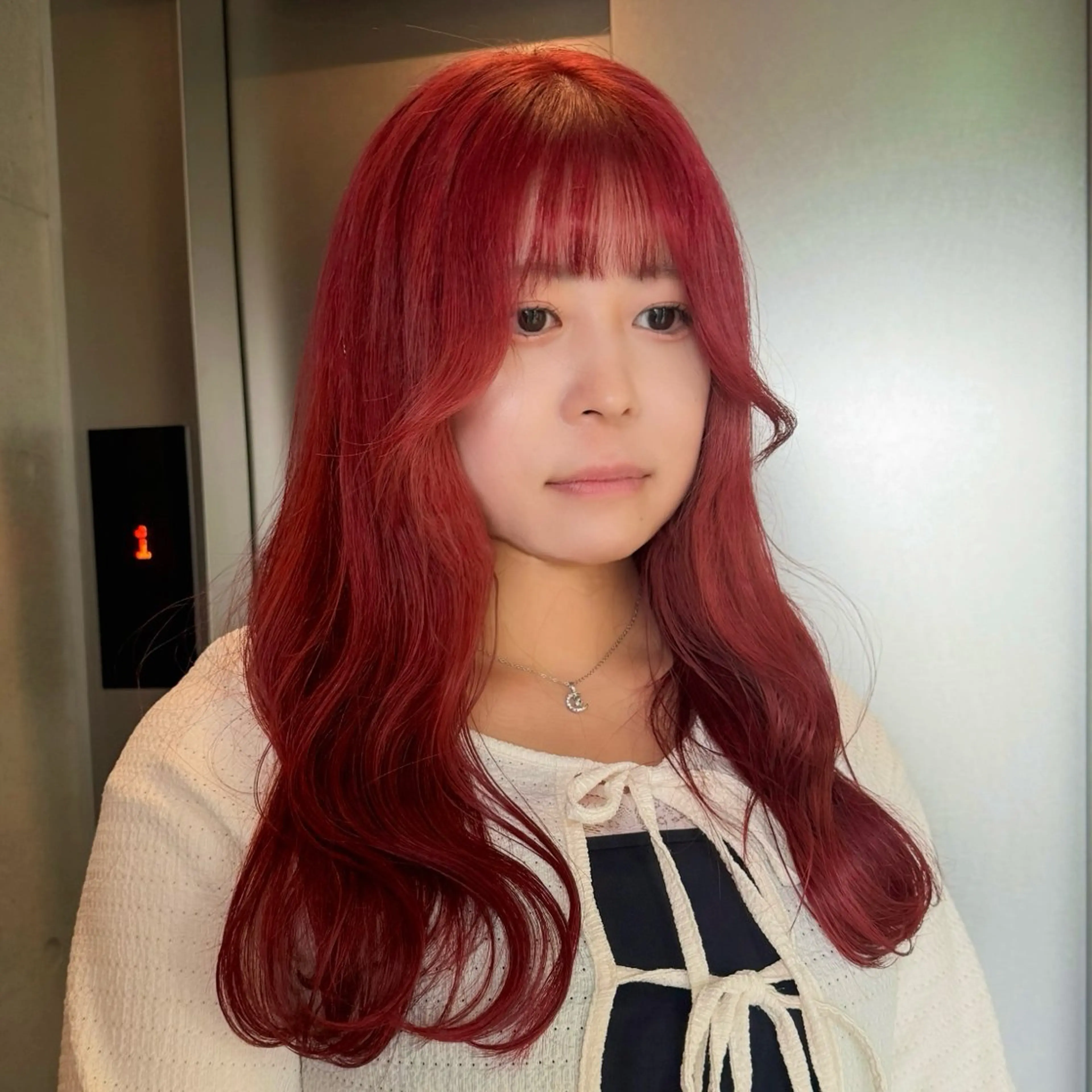 ロング カラー ピンクカラー カット ヘアカラー トリートメント 🎃似合わせ暖色/ 抜け感レイヤー/ゆいのヘアスタイル