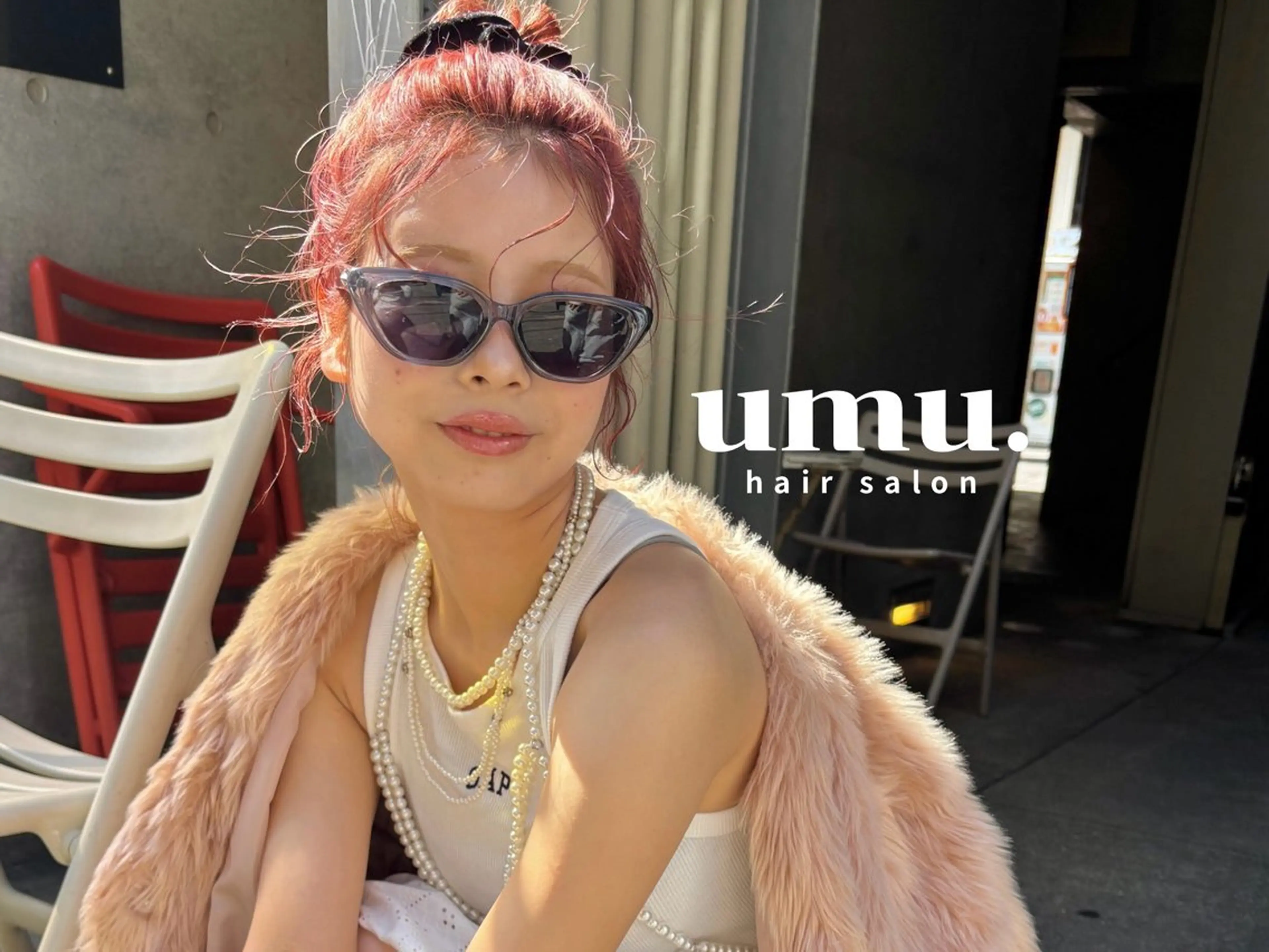 ミディアム カラー ヘアアレンジ ハッシュカット 韓国風ヘア レイヤーカット カット ヘアカラー umu.［韓国ヘア /レイヤーカット］のヘアスタイル