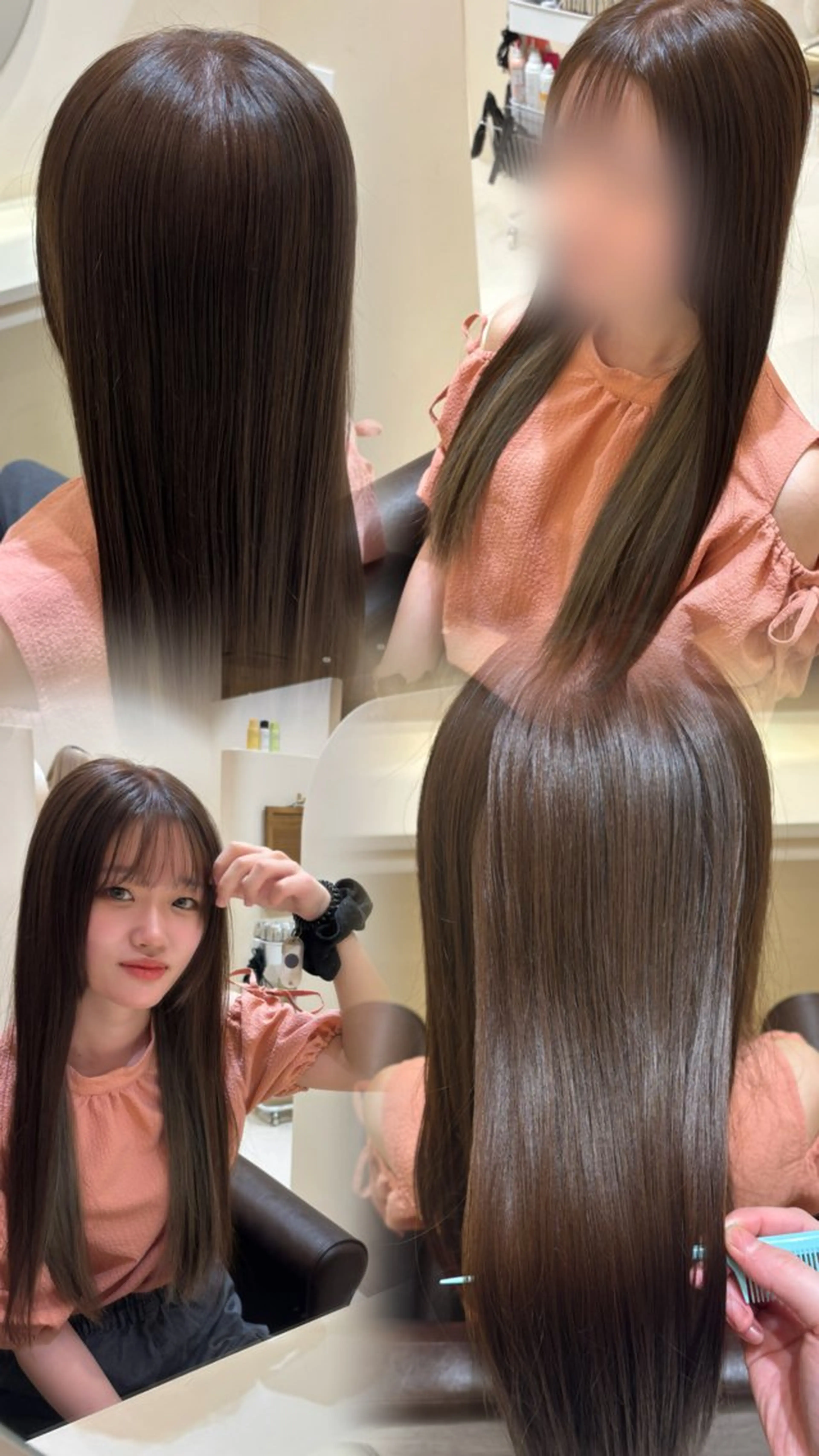 カラー 岩本 心美のヘアスタイル