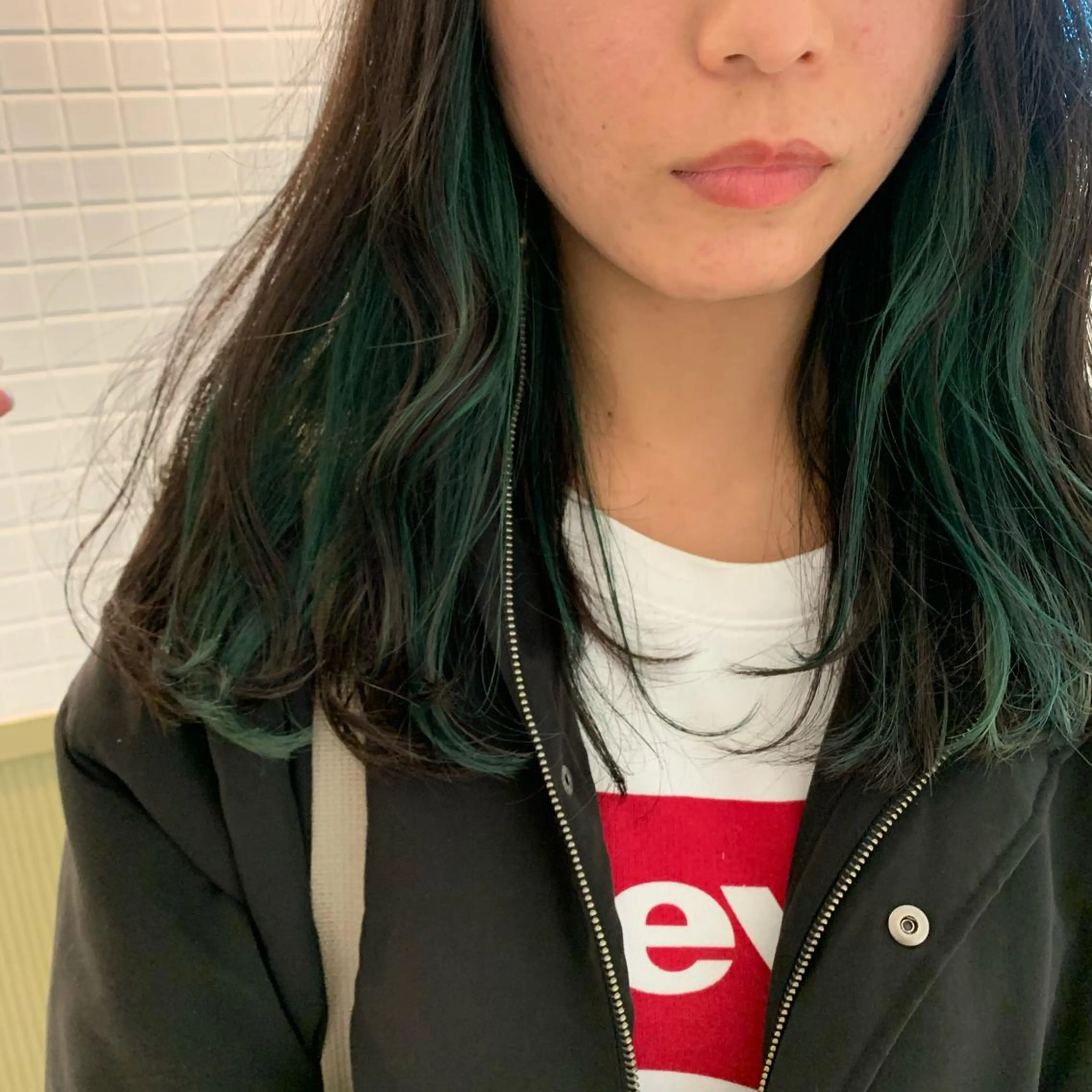 セミロング カラー インナーカラー ヘアカラー emme MIHO♡のヘアスタイル