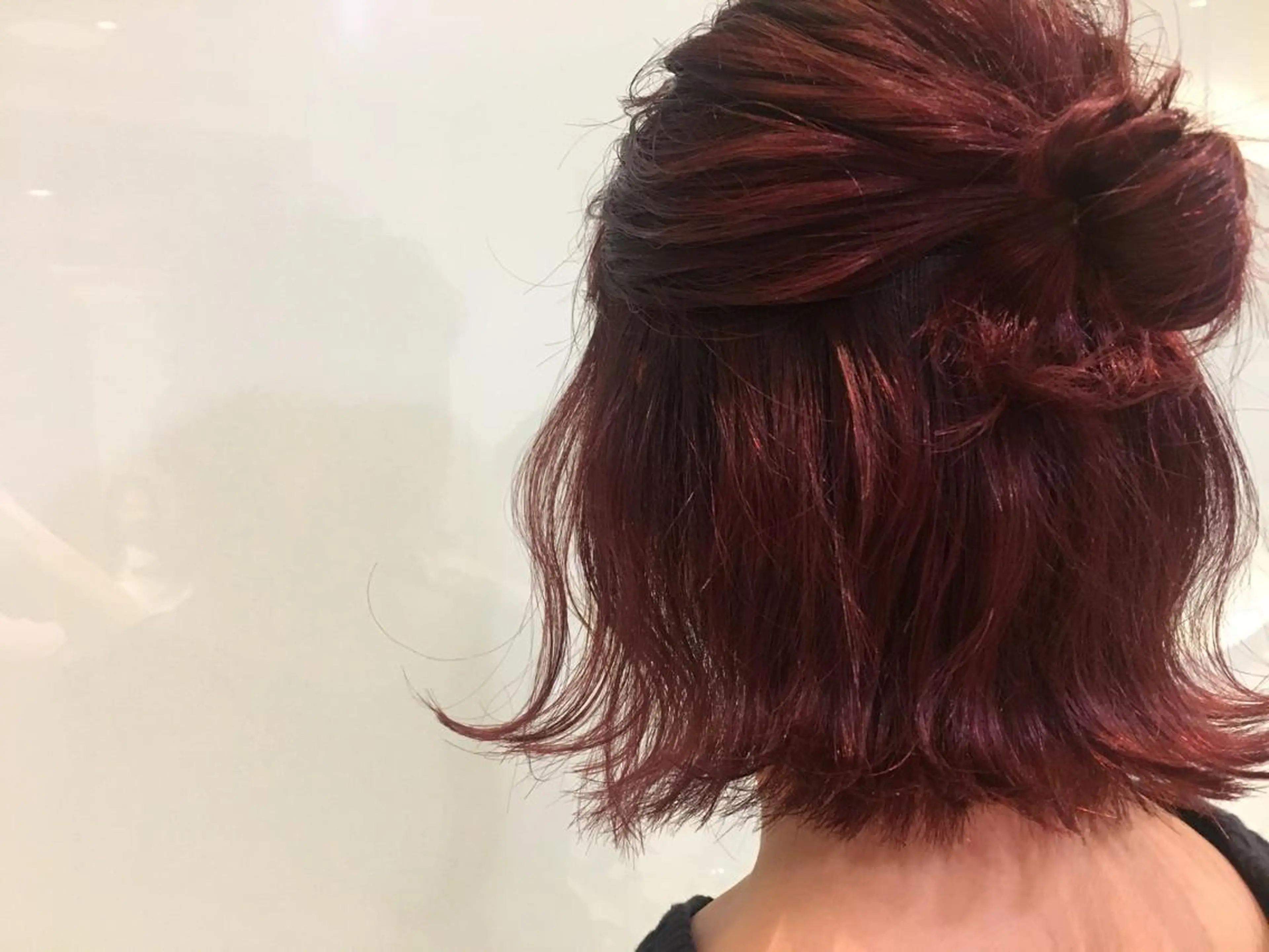 ミディアム カラー パーマ ヘアアレンジ レッドカラー apish aoyama所属・武 愛子の眉毛・アイブロウイメージ