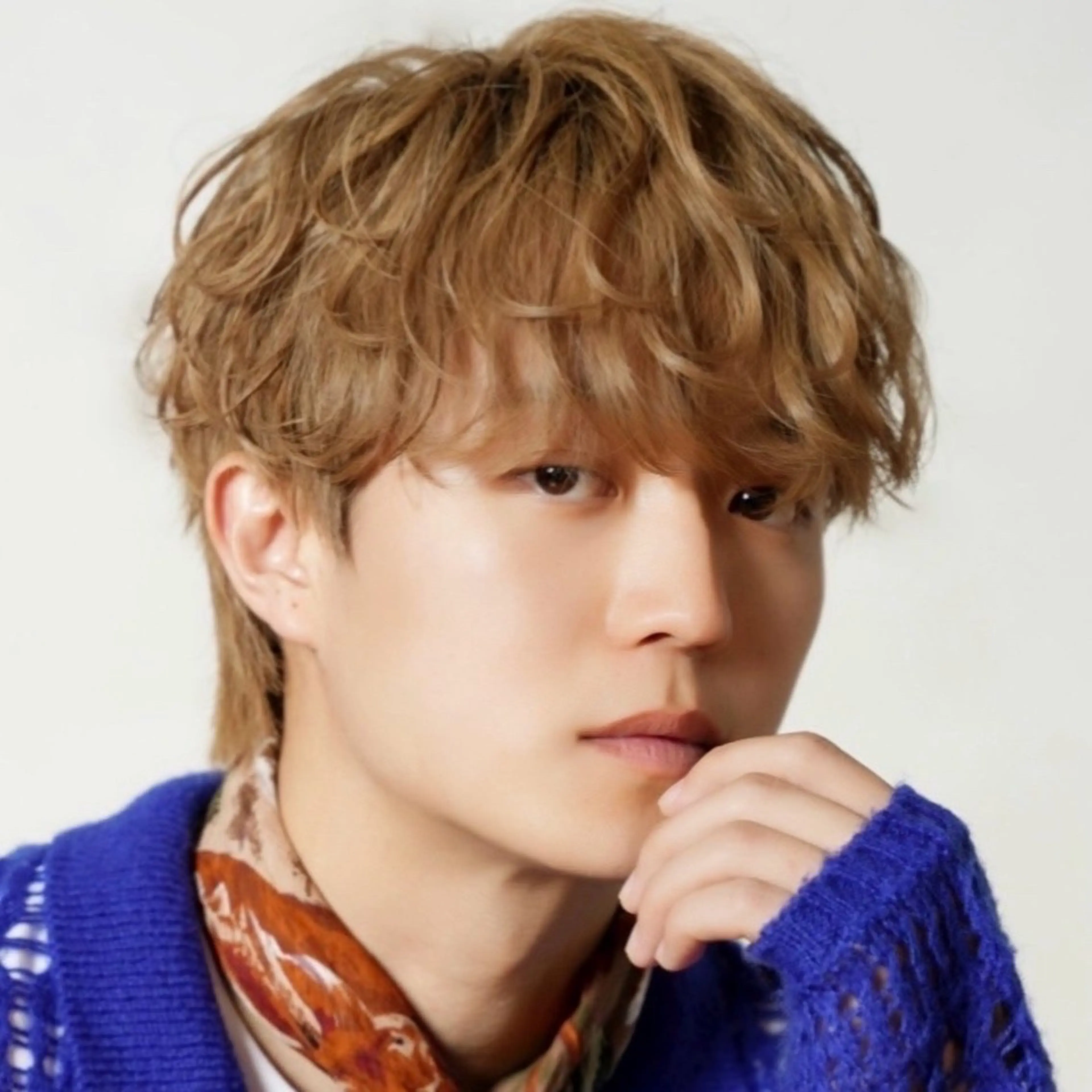 ミディアム カラー パーマ メンズ カット ヘアカラー トリートメント 垢抜けマッシュ /キョウヘイ😎のヘアスタイル