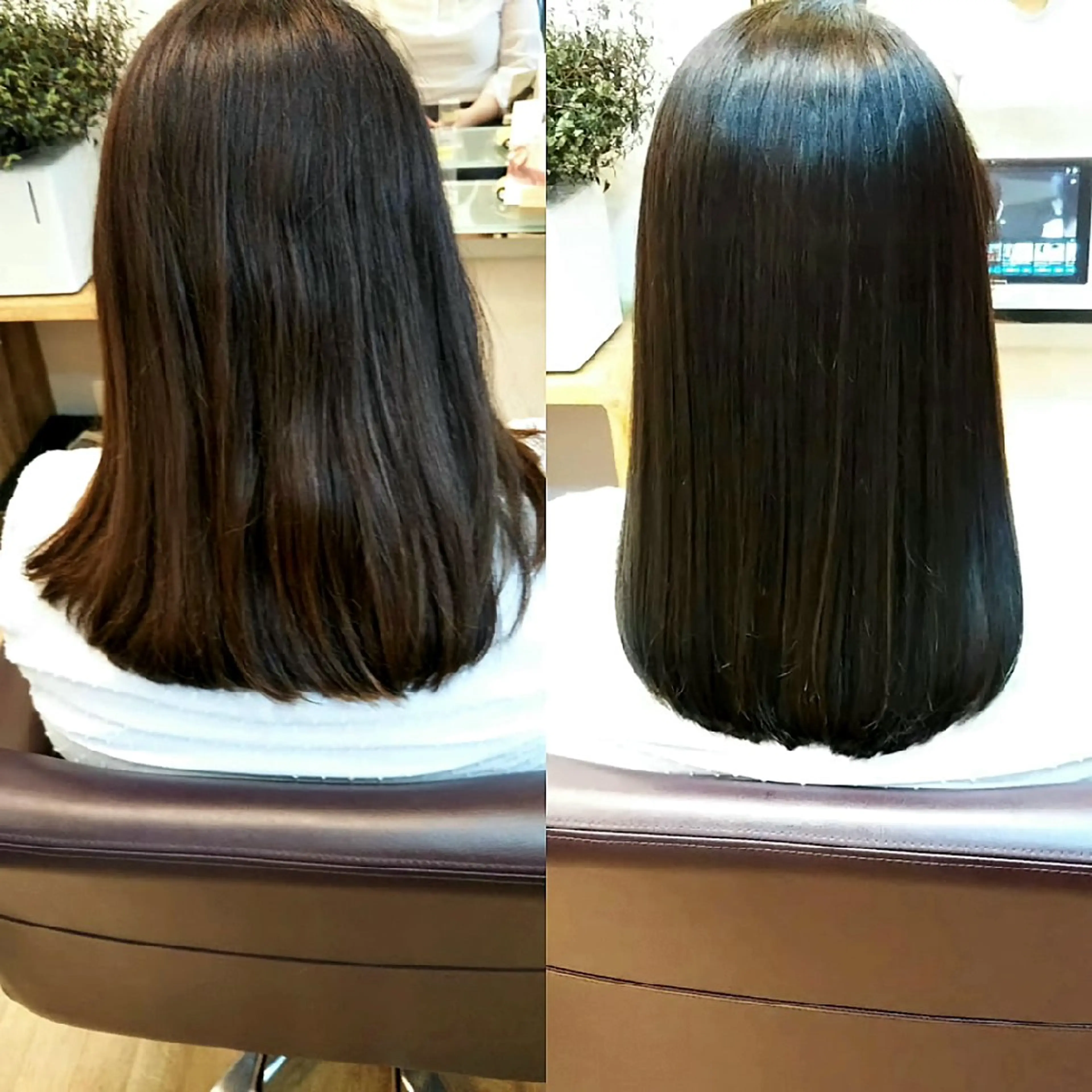 セミロング シ マのヘアスタイル