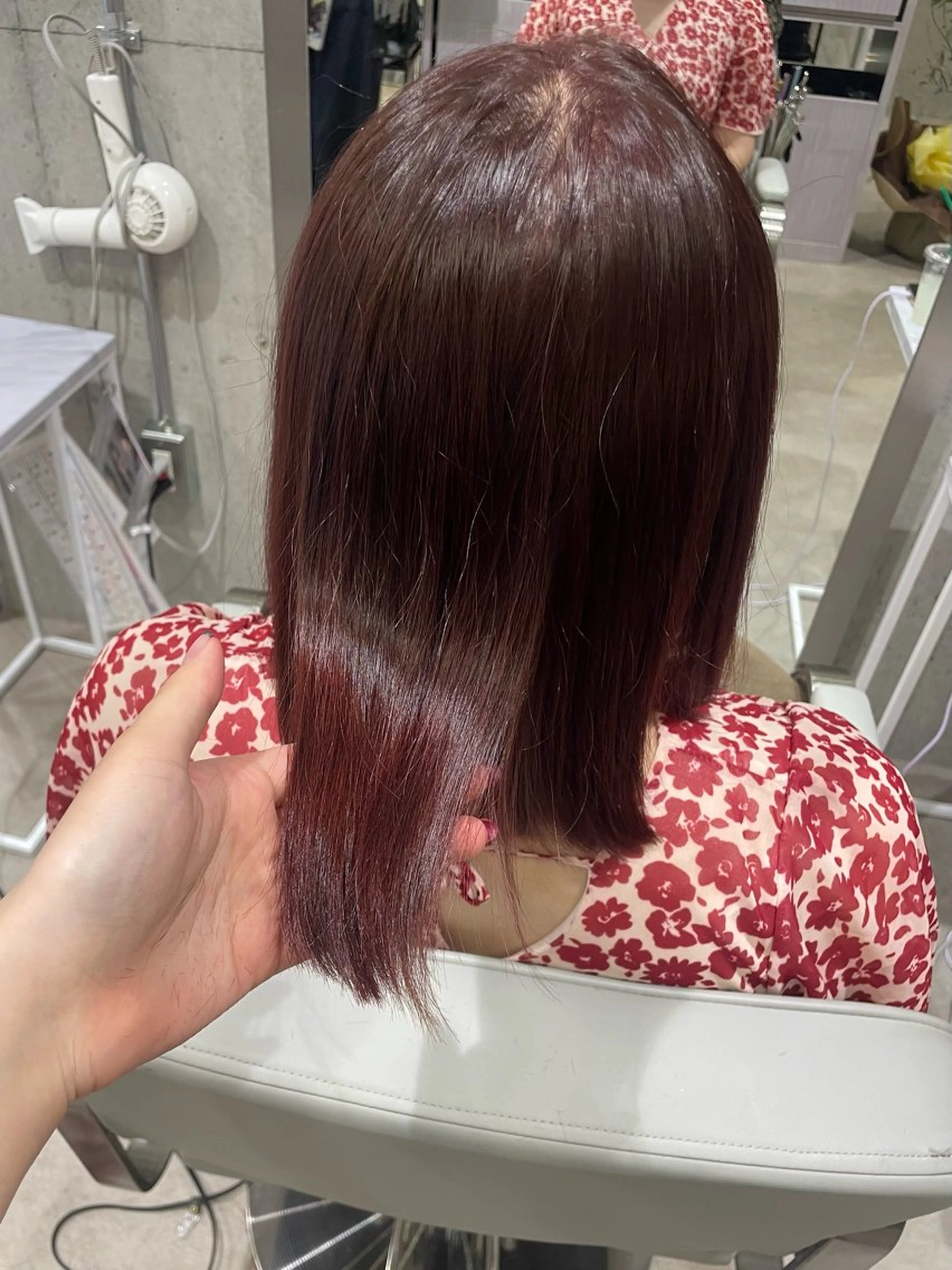 カラー ラベンダーカラー ピンクカラー ピンクラベンダー ヘアカラー トリートメント MASHIRO💎 透明感カラー/カットのヘアスタイル