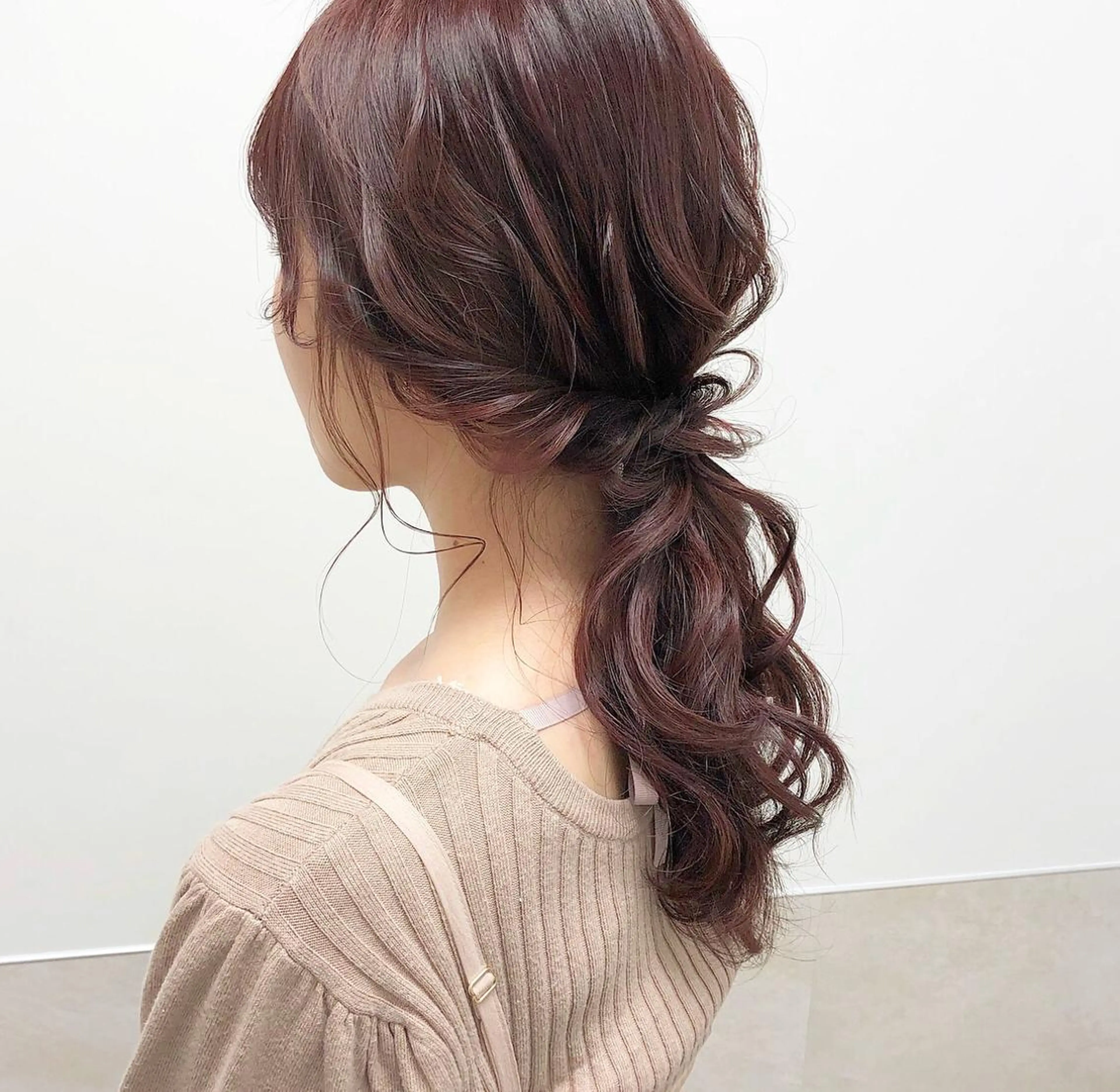 セミロング カラー ヘアアレンジ ピンクカラー autre所属・大久保 ひでなりのヘアスタイル