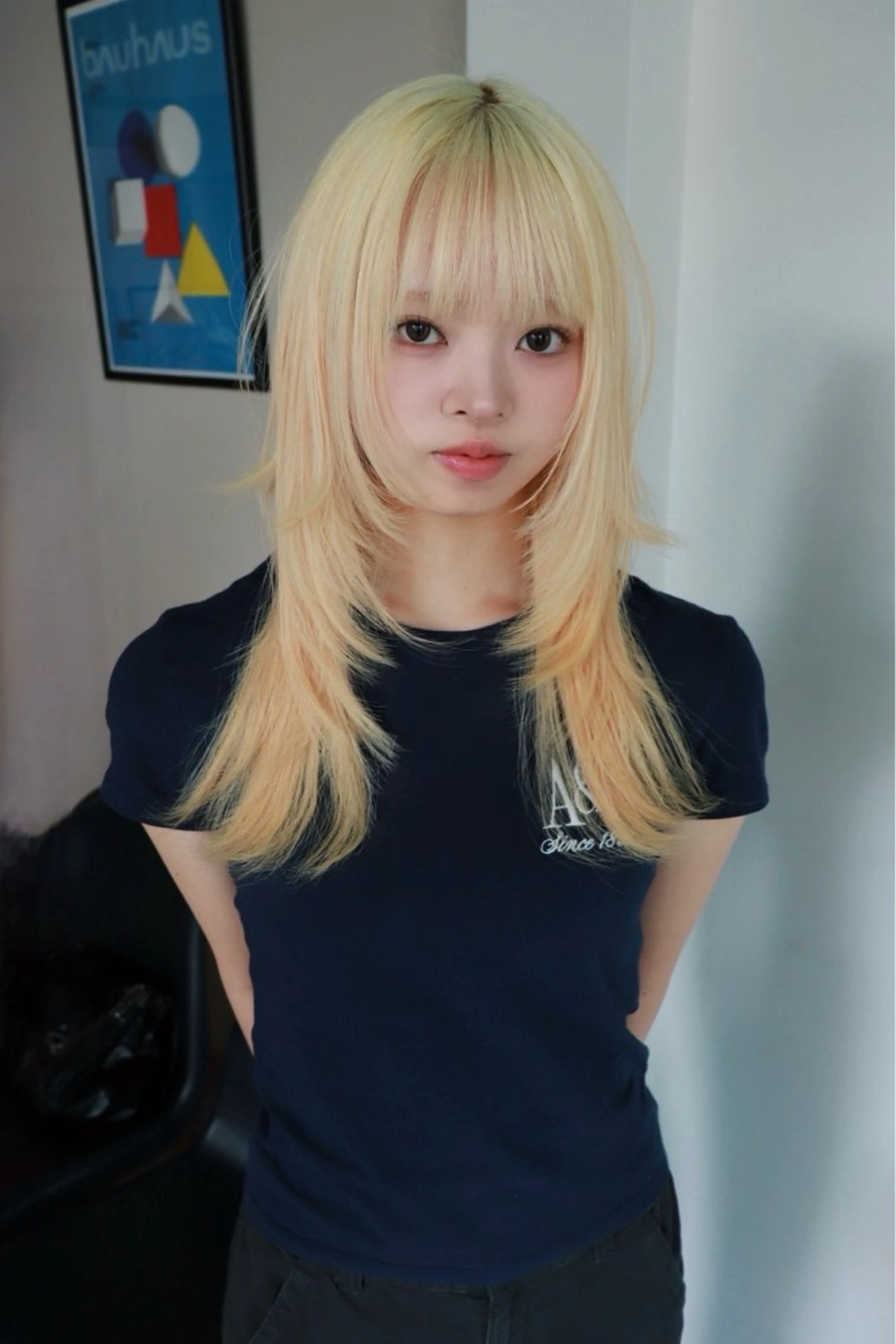 ロング カラー ヘアカラー トリートメント 色落ちまで2度綺麗な ハイトーン⭐️ヨシキのヘアスタイル