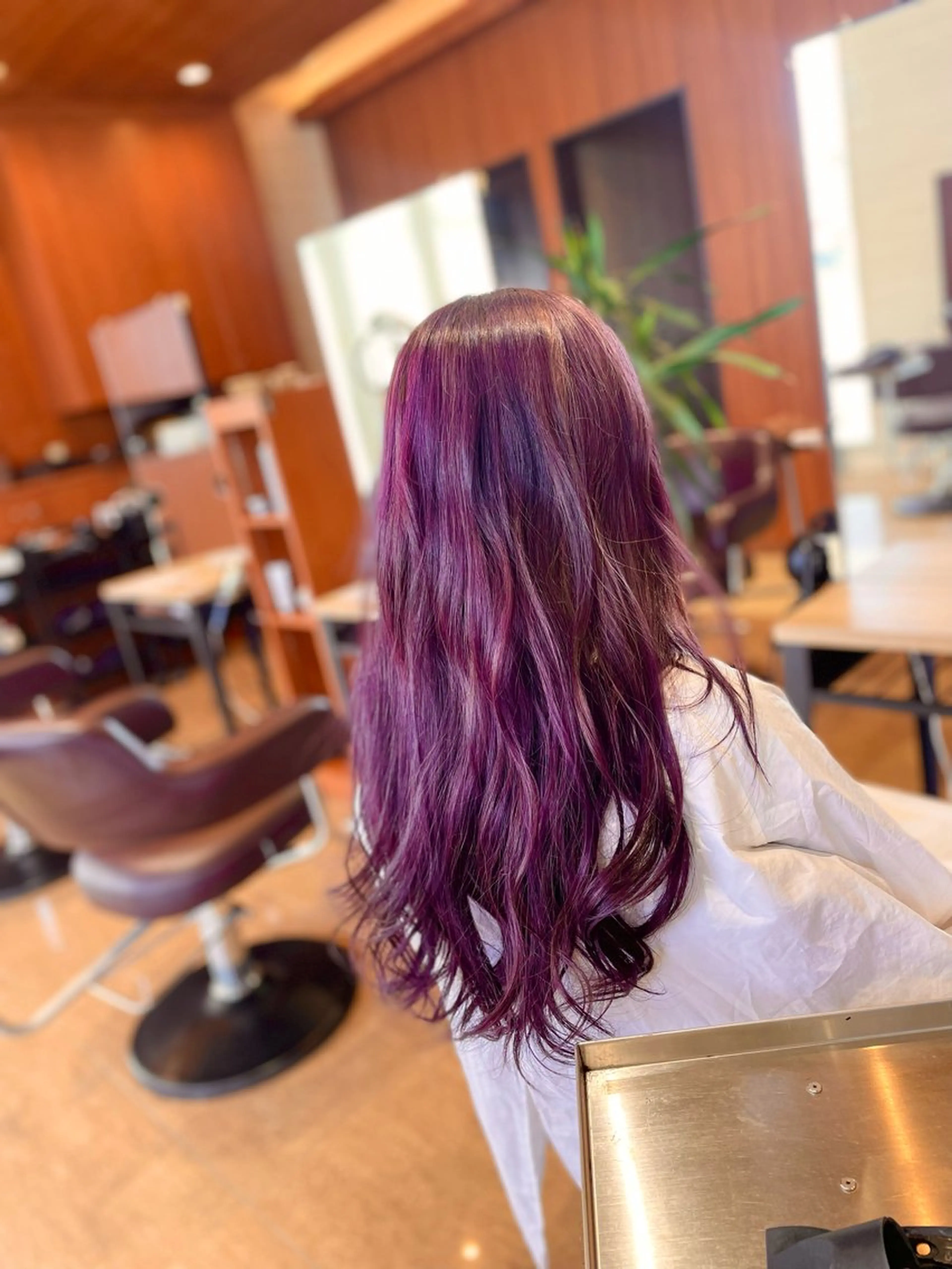 ロング ヘアカラー 仙石 愛のヘアスタイル