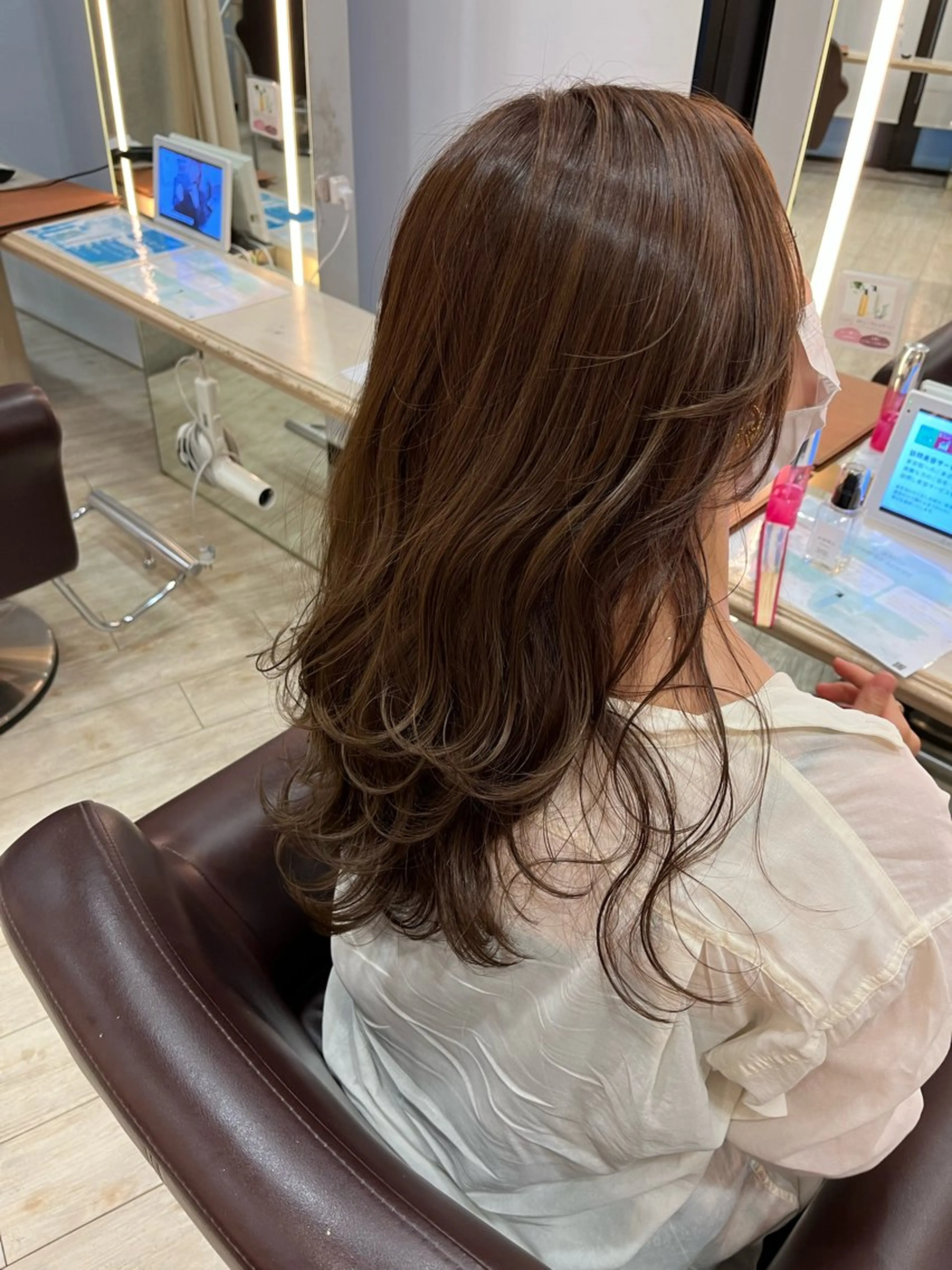 ロング カラー カット ヘアカラー トリートメント サソウ ユリエ🥥のヘアスタイル
