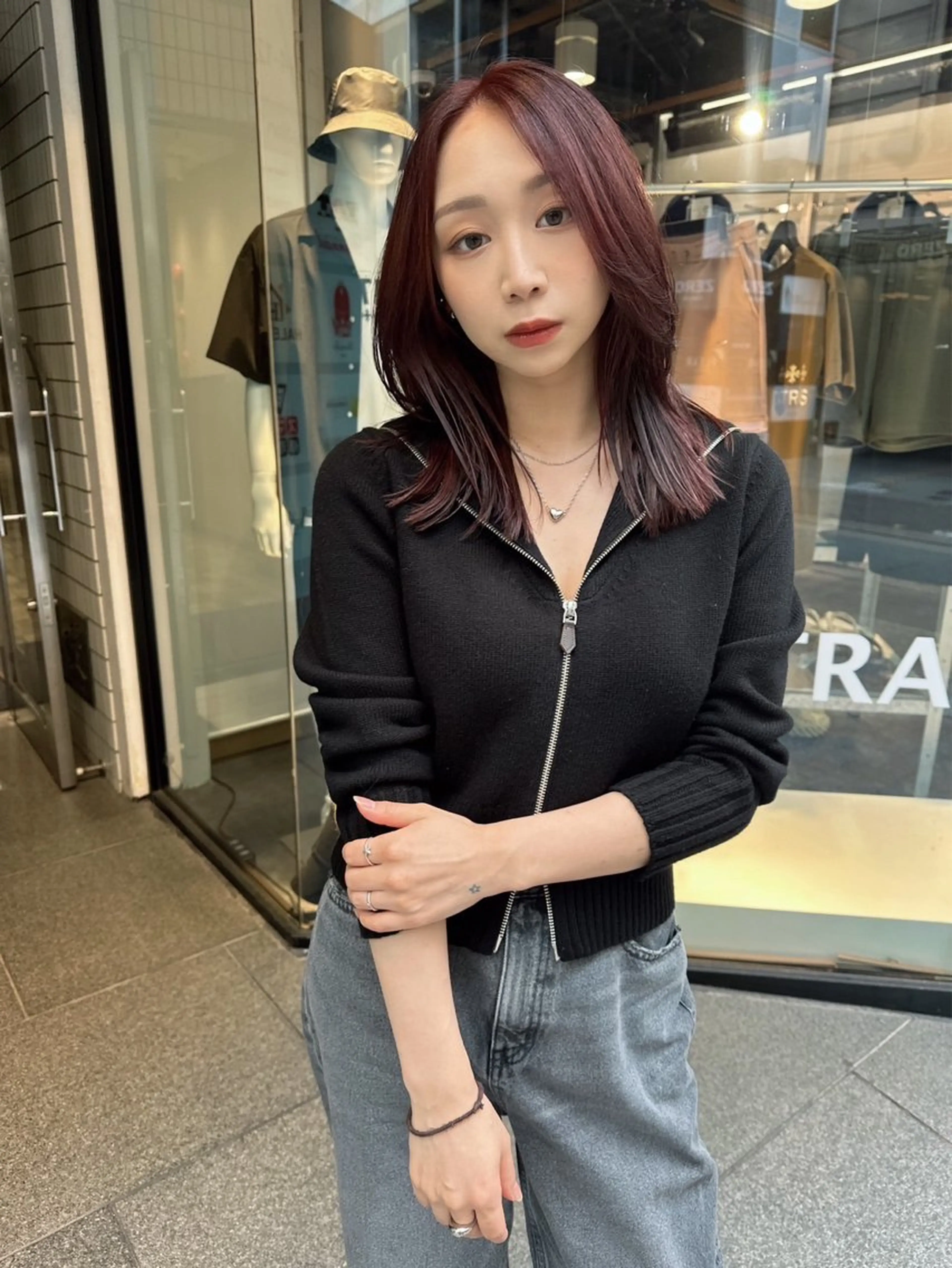 セミロング カラー カット ヘアカラー 髪質改善will hairdesignのヘアスタイル