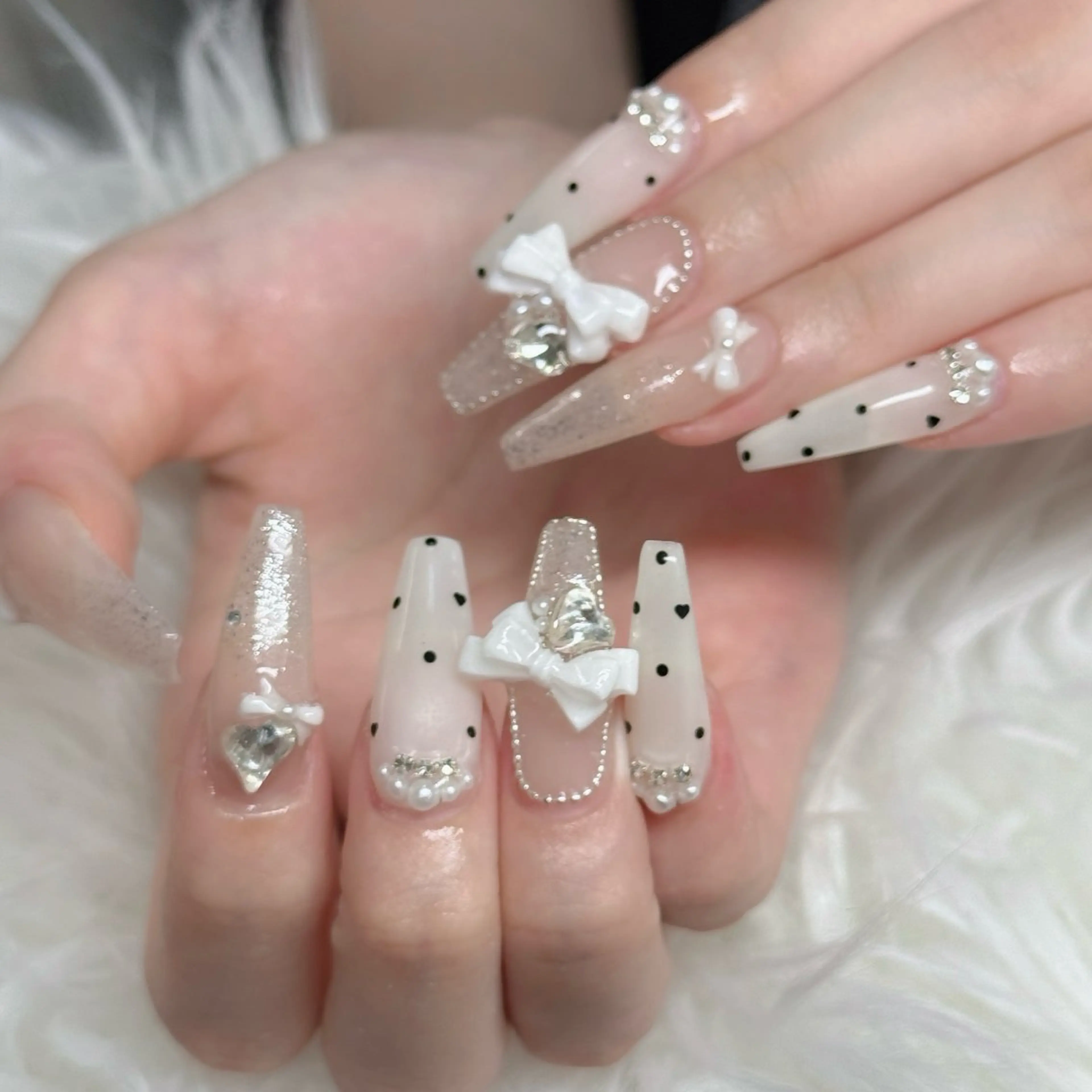 ネイル フットネイル フレンチネイル グラデーション 韓国ネイル ロングネイル ハンドネイル Hani Nail Salonのネイルデザイン