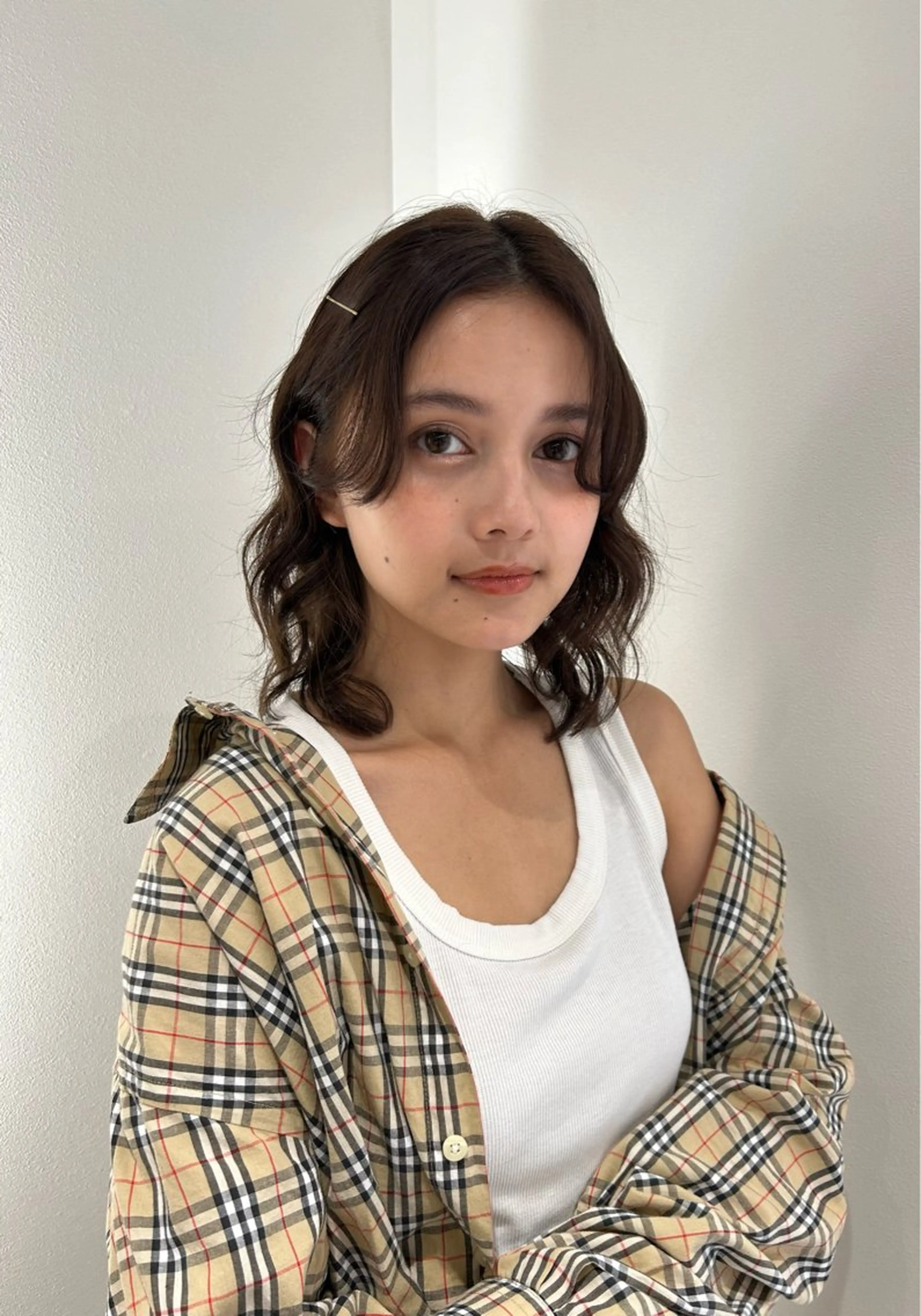 ミディアム パーマ ミディアムパーマ 似合わせカット /カラー/たきのヘアスタイル