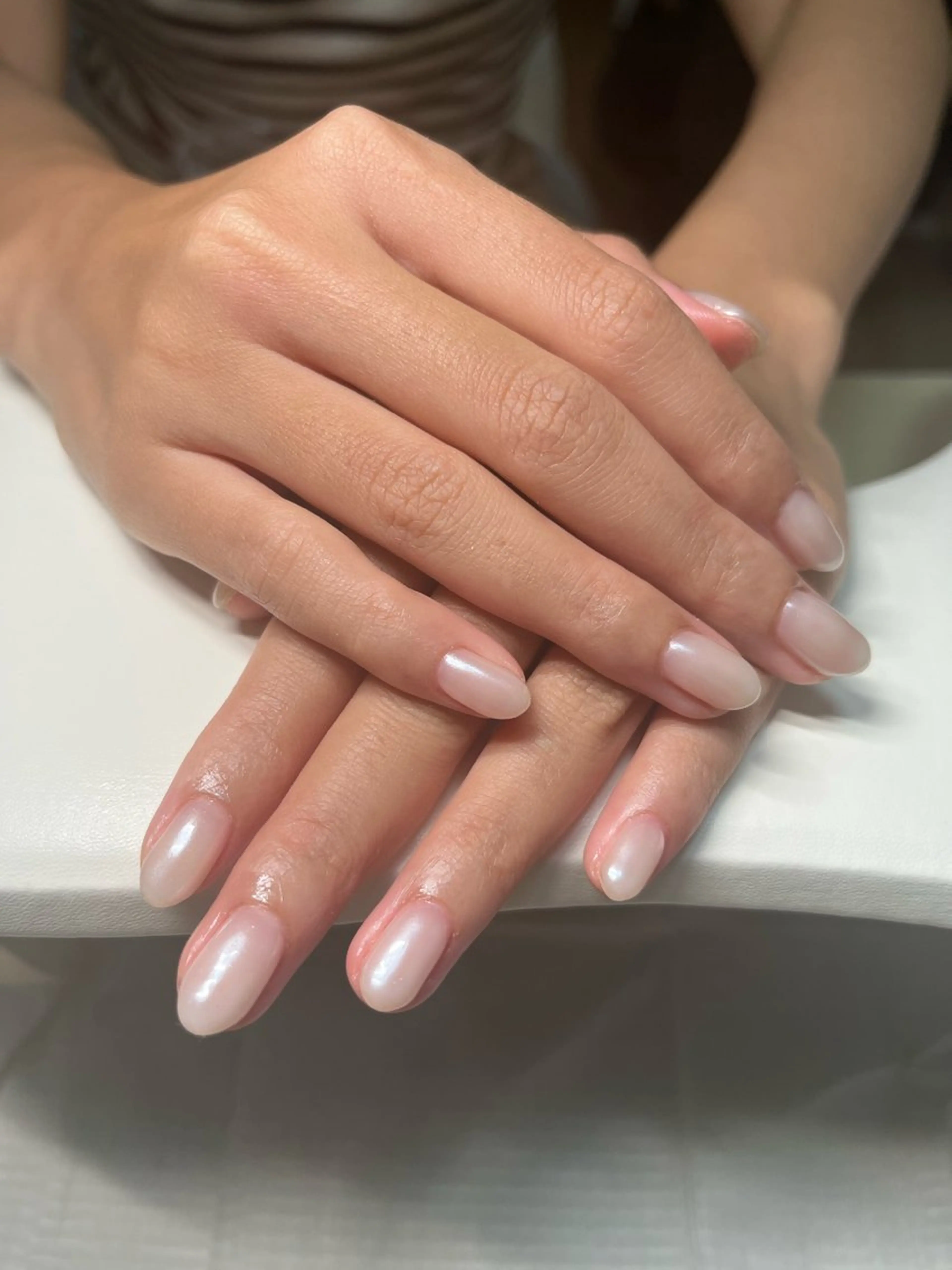 🪞クリアネイル💅先端ミラーの写真